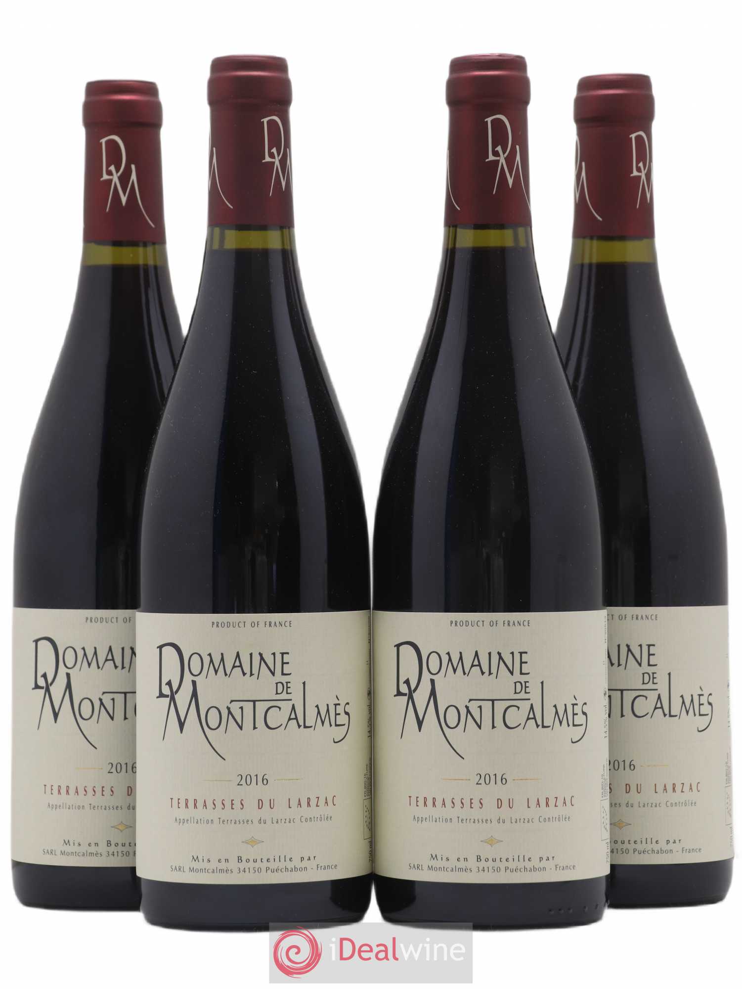 Terrasses du Larzac Domaine de Montcalmès Frédéric Pourtalié 2016 - Lot de 4 bouteilles - 0