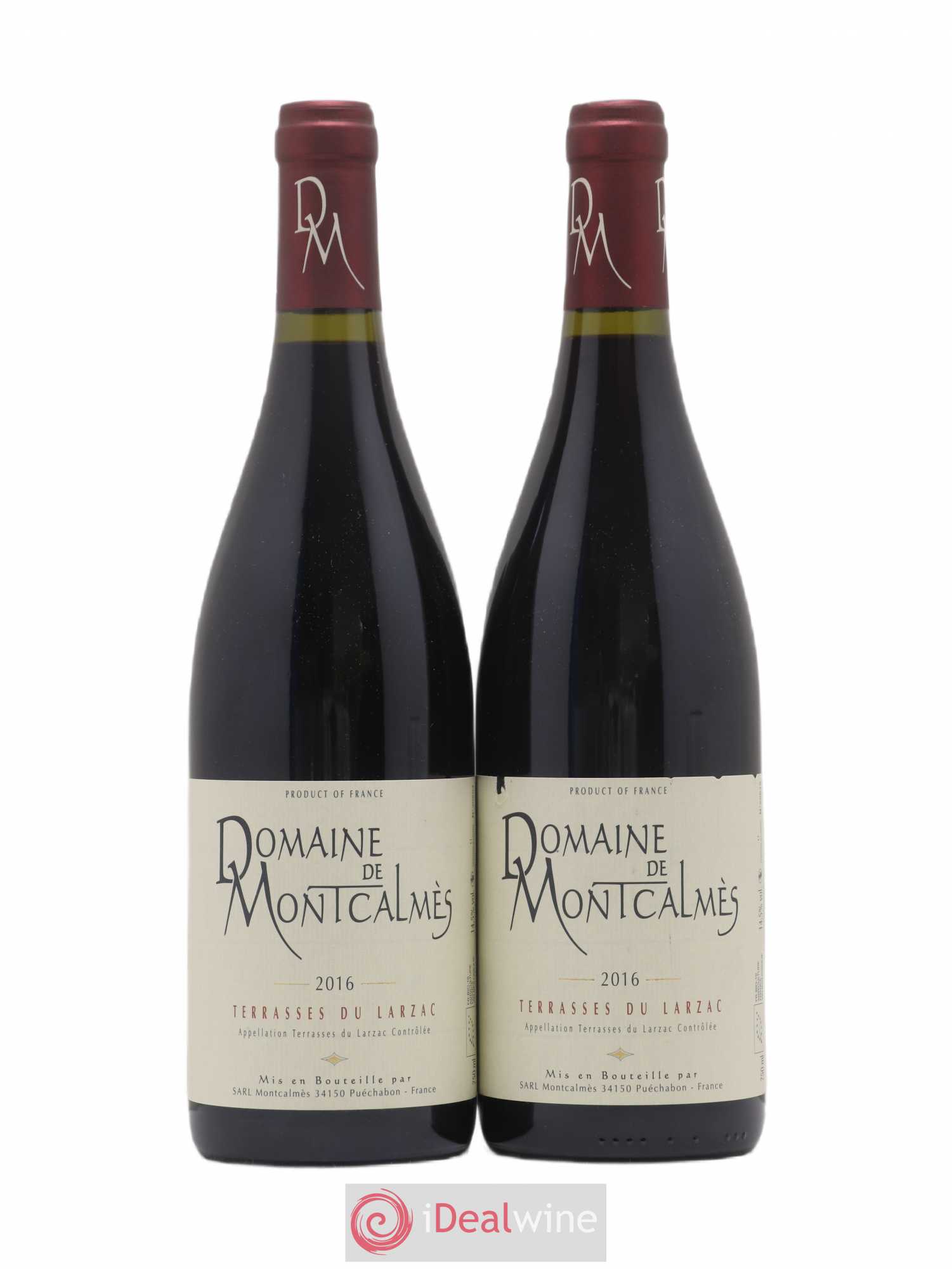Terrasses du Larzac Domaine de Montcalmès Frédéric Pourtalié 2016 - Lot de 2 bouteilles - 0