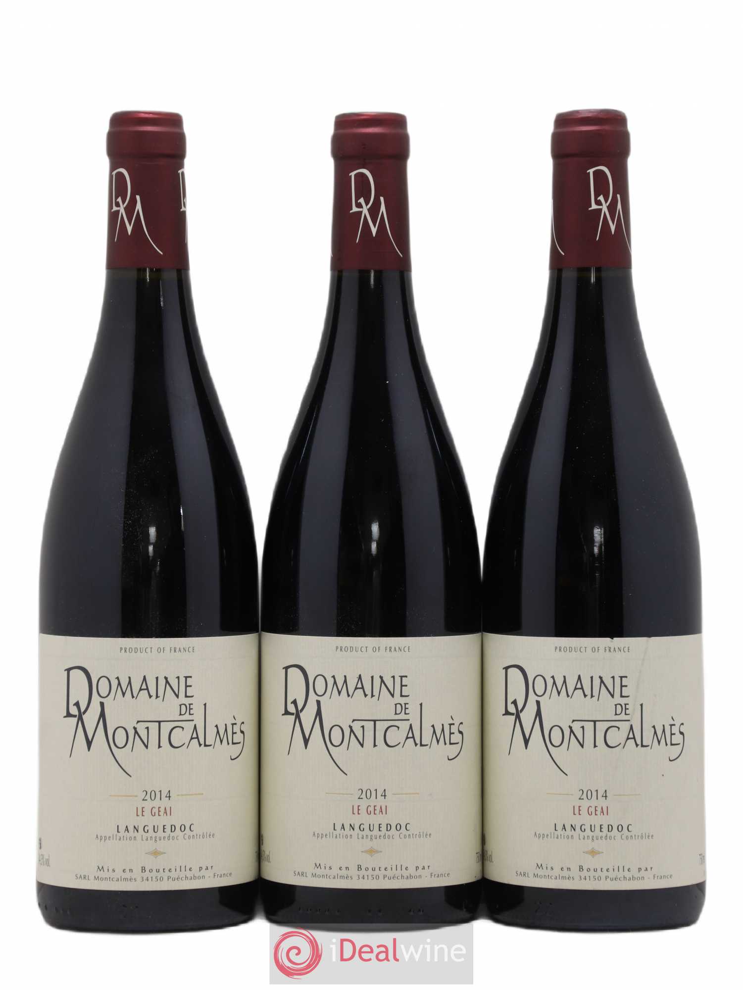 Coteaux du Languedoc - Le Geai Domaine de Montcalmès Frédéric Pourtalié 2014 - Lot de 3 bouteilles - 0
