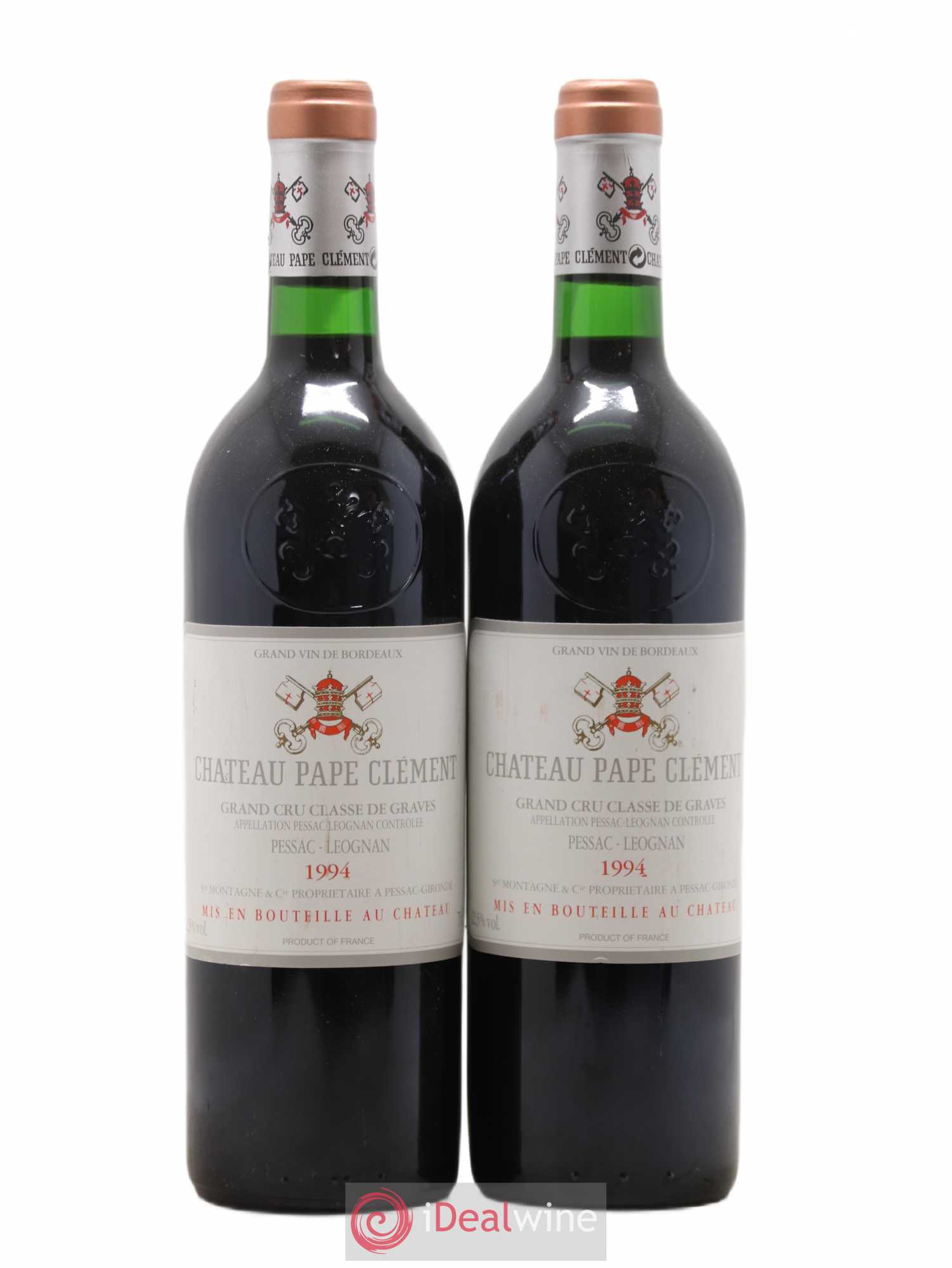 Château Pape Clément Cru Classé de Graves 1994 - Lot de 2 bouteilles - 0