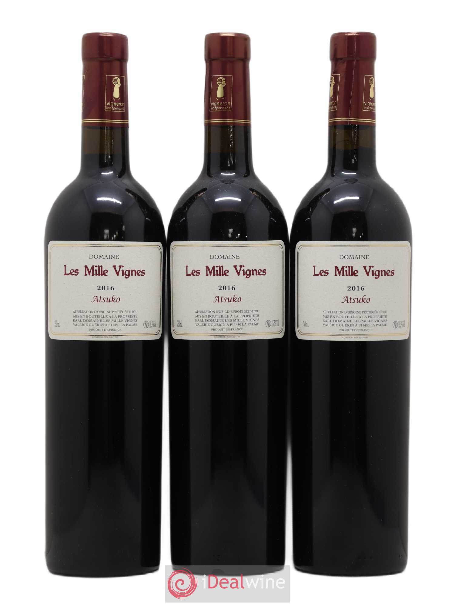 Fitou Atsuko  Les Milles Vignes 2016 - Lot de 6 bouteilles - 2