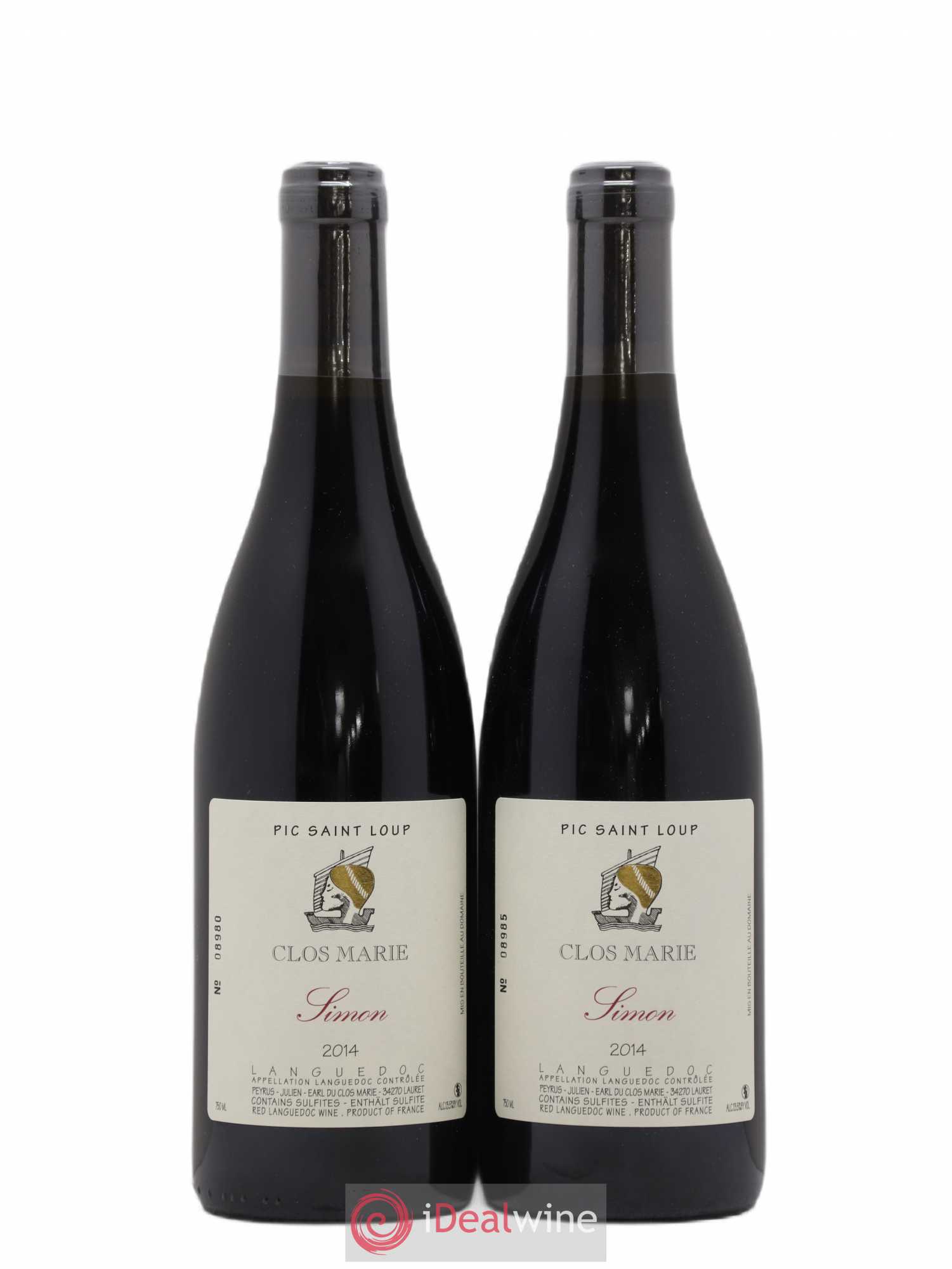 Pic Saint-Loup Clos Marie Cuvée Simon Christophe Peyrus et Françoise Julien 2014 - Lot de 2 bouteilles - 0