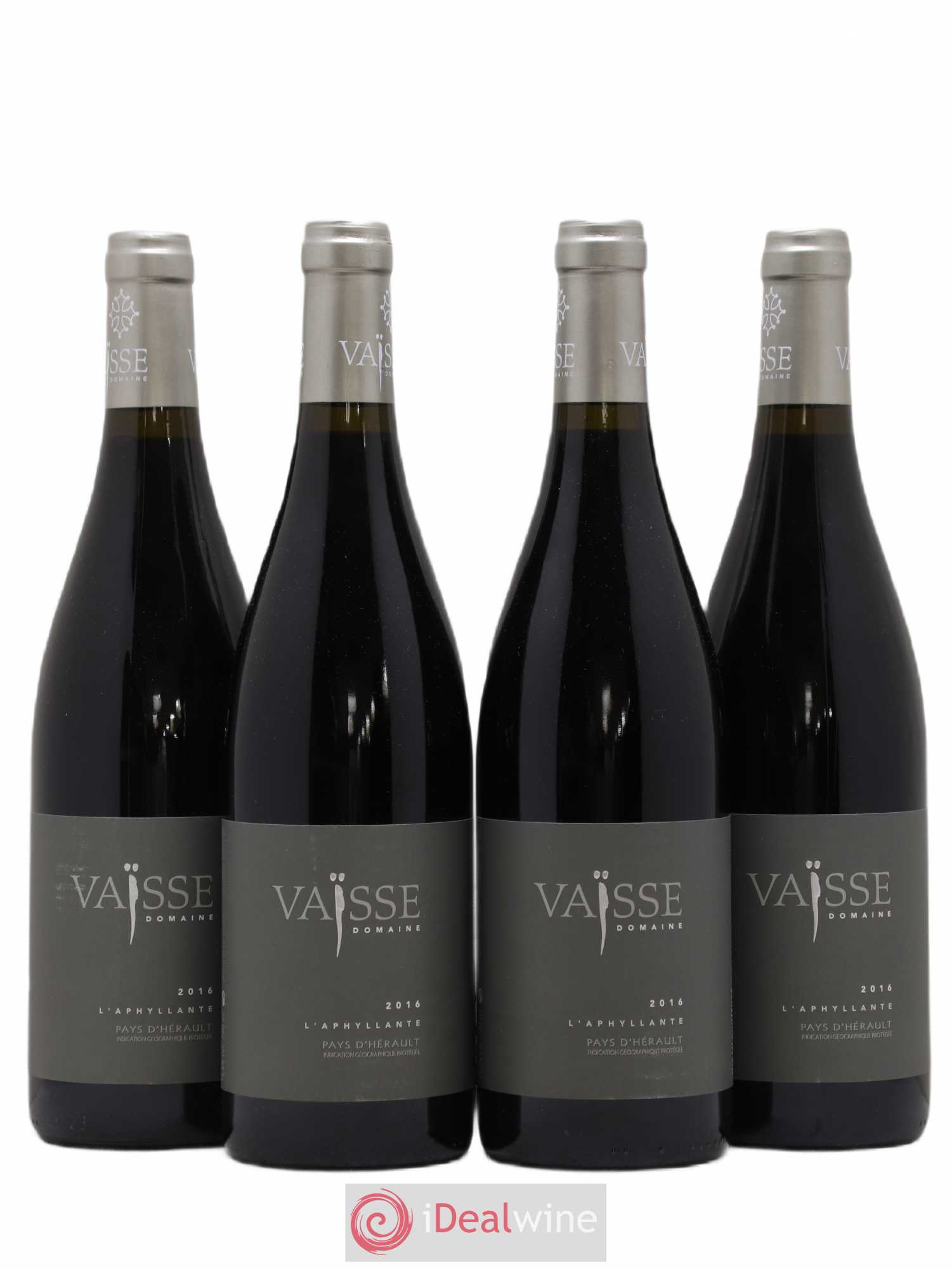 Pays d'Hérault L'Aphyllante Vaisse (Domaine) 2016 - Lot de 4 bouteilles - 0