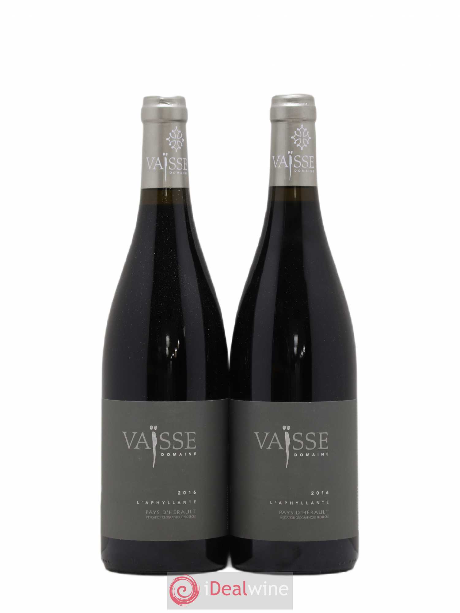 Pays d'Hérault L'Aphyllante Vaisse (Domaine) 2016 - Lot de 2 bouteilles - 0