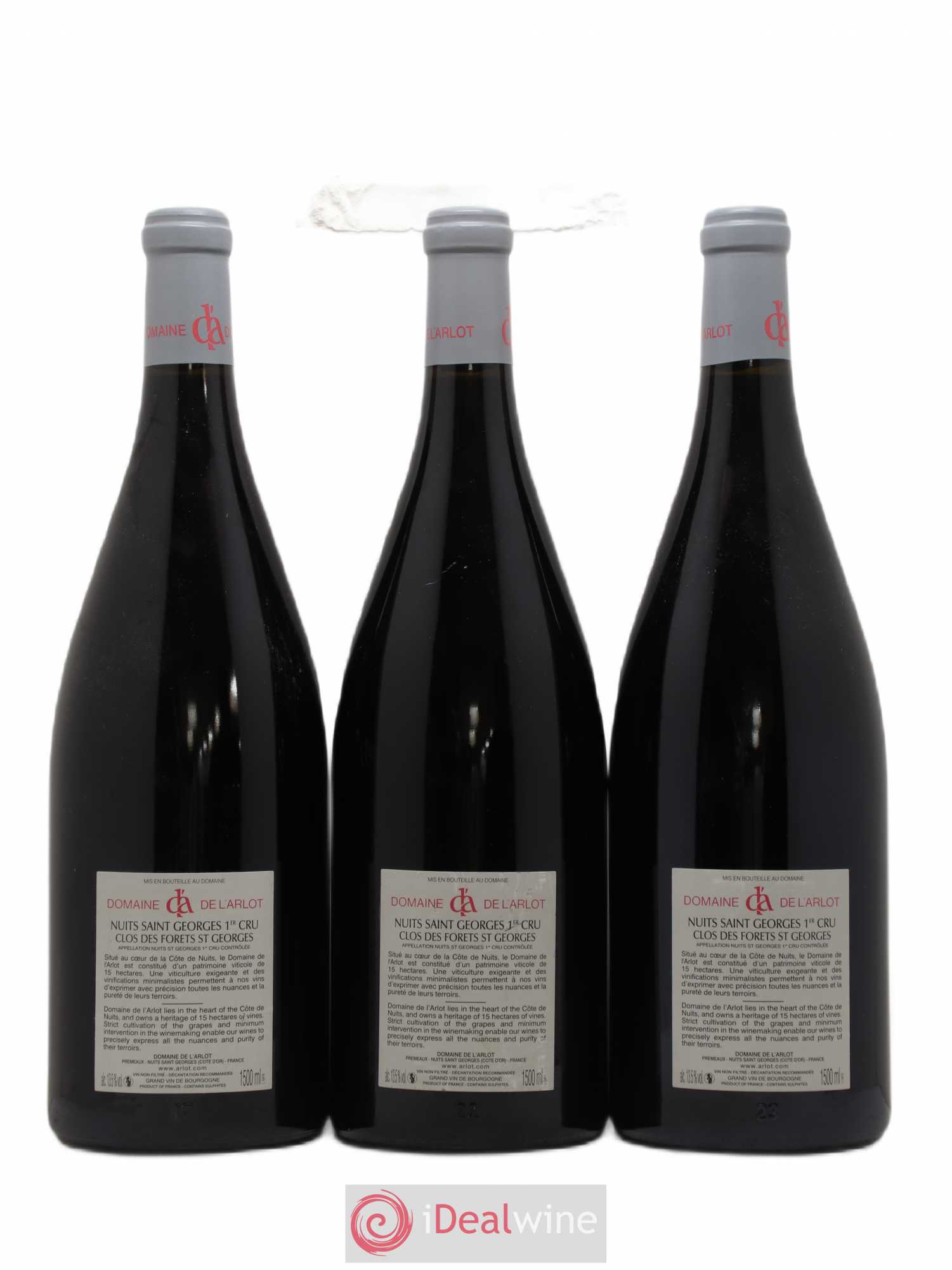 Nuits-Saint-Georges 1er Cru Clos de l'Arlot Domaine de l'Arlot 2005 - Lot de 3 magnums - 1