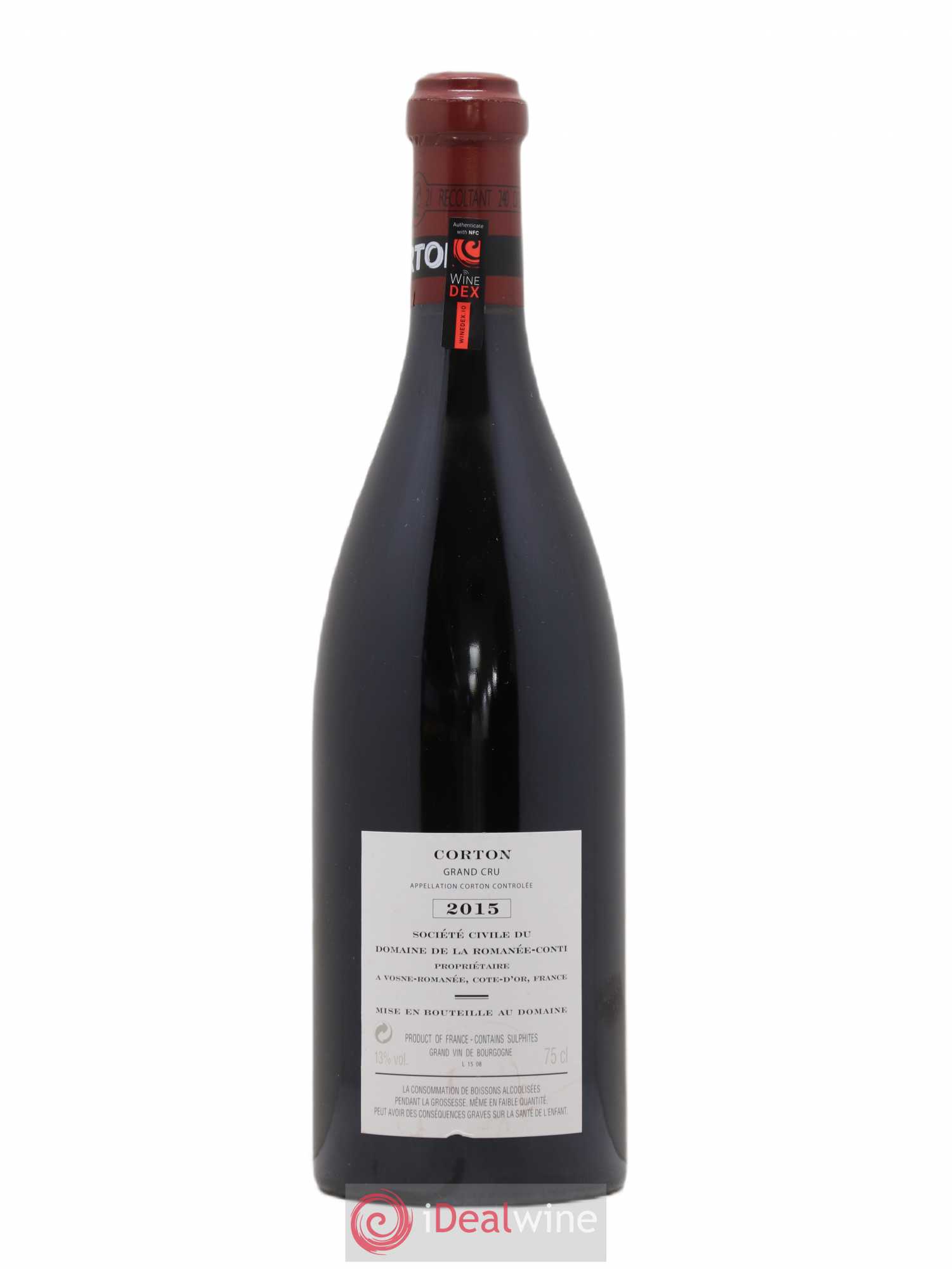 Corton Grand Cru Domaine de la Romanée-Conti 2015 - Lot de 1 bouteille - 1