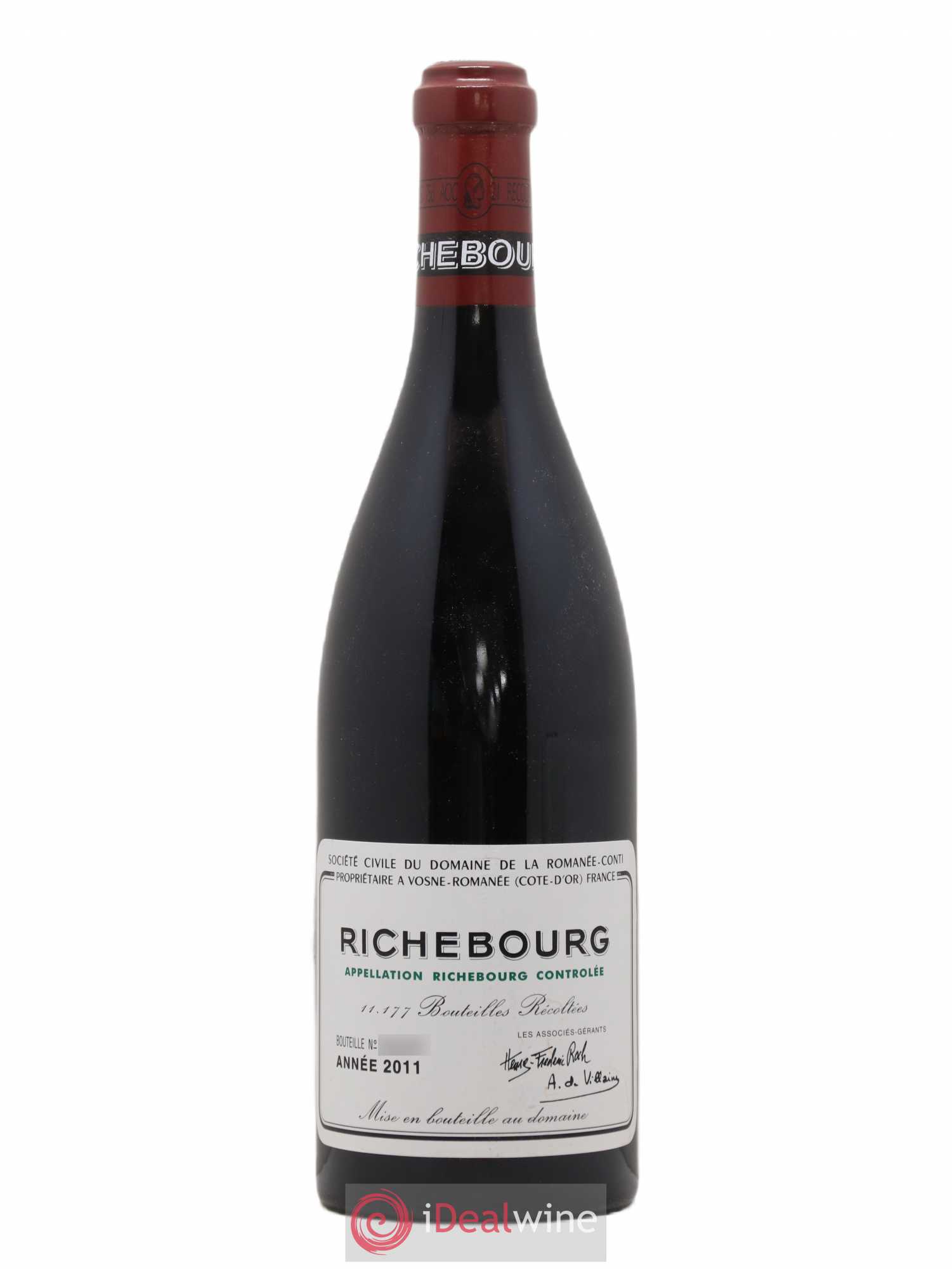 Richebourg Grand Cru Domaine de la Romanée-Conti 2011 - Lot de 1 bouteille - 0