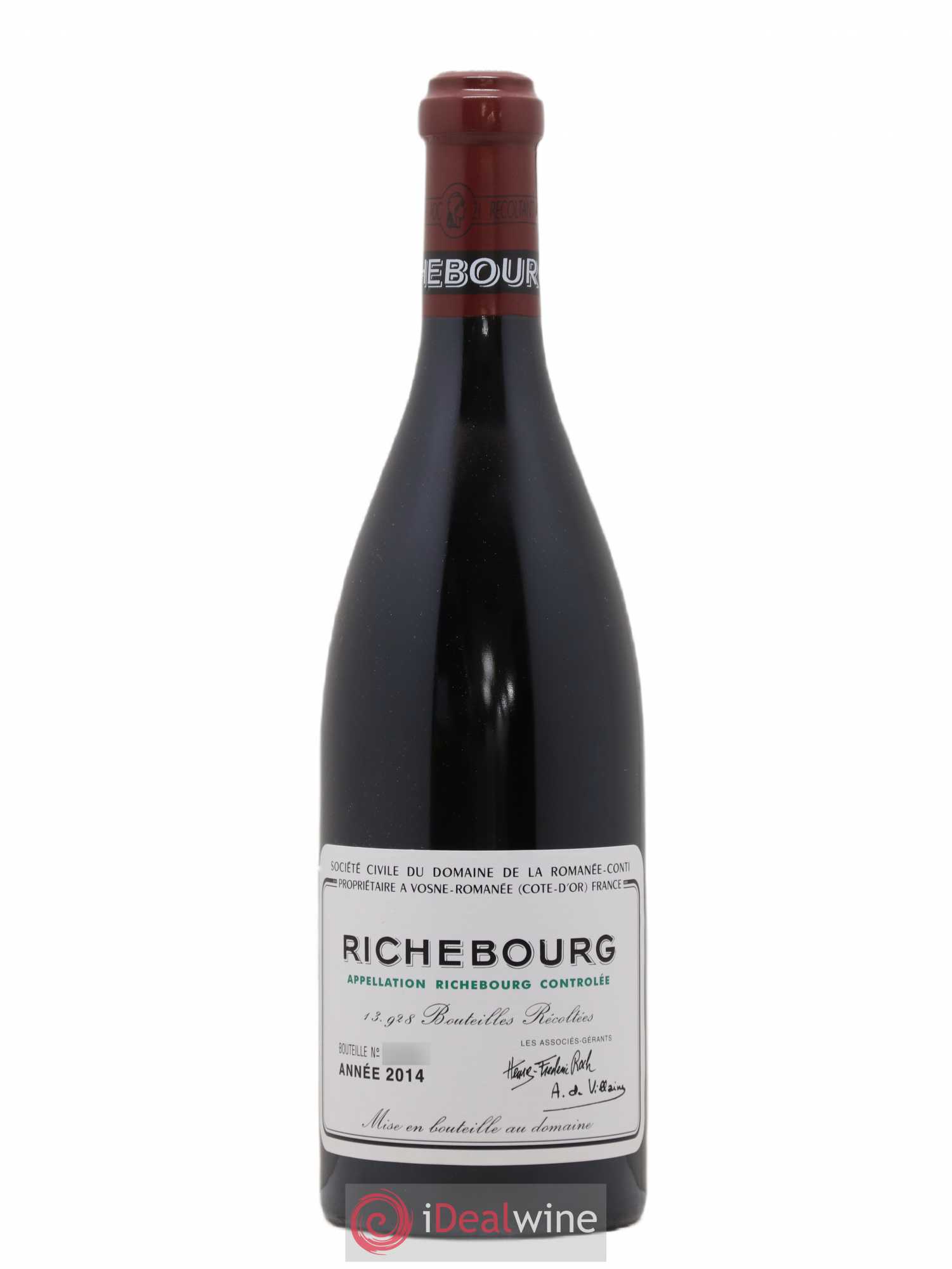 Richebourg Grand Cru Domaine de la Romanée-Conti 2014 - Lot de 1 bouteille - 0