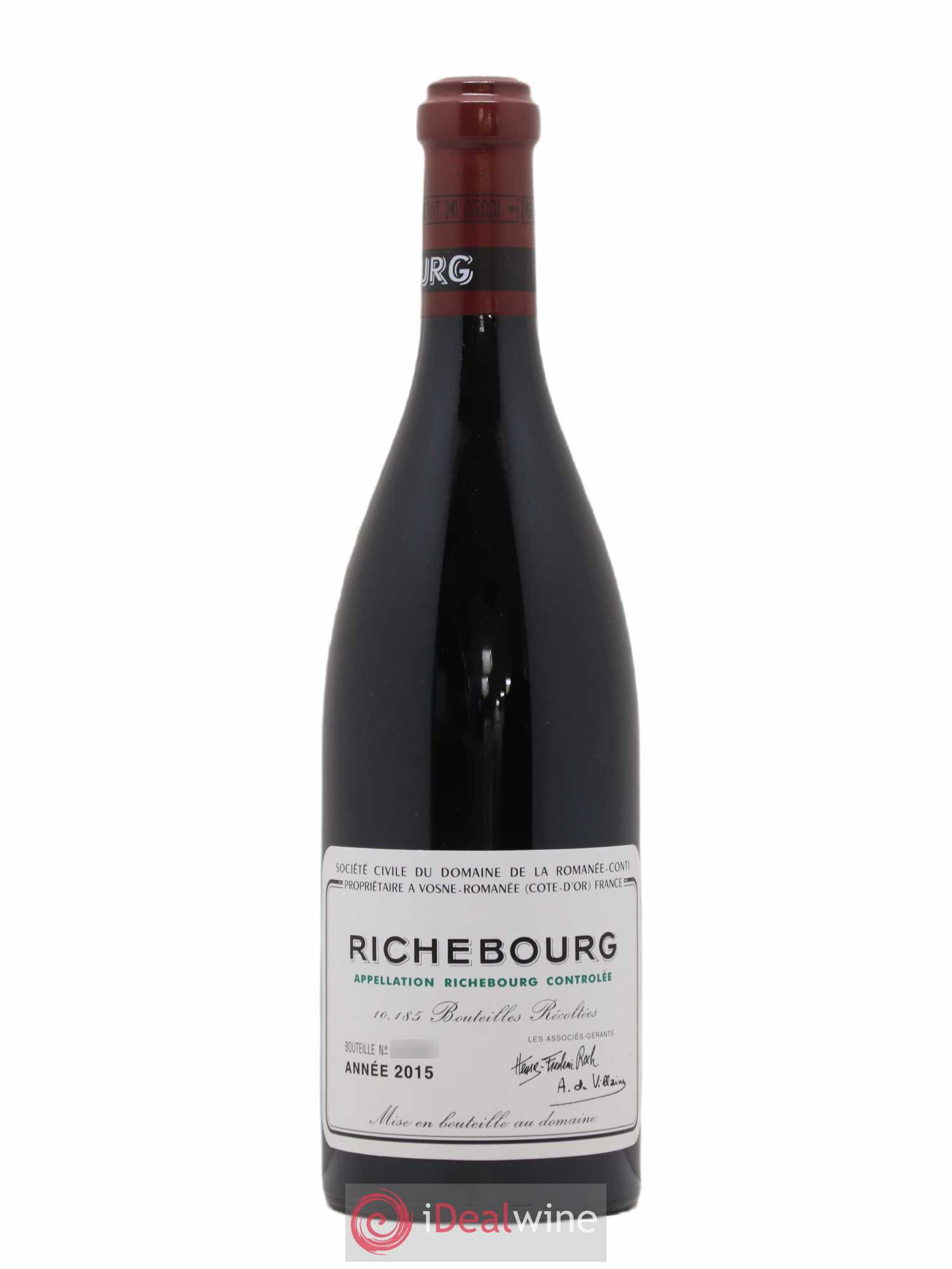 Richebourg Grand Cru Domaine de la Romanée-Conti 2015 - Lot de 1 bouteille - 0