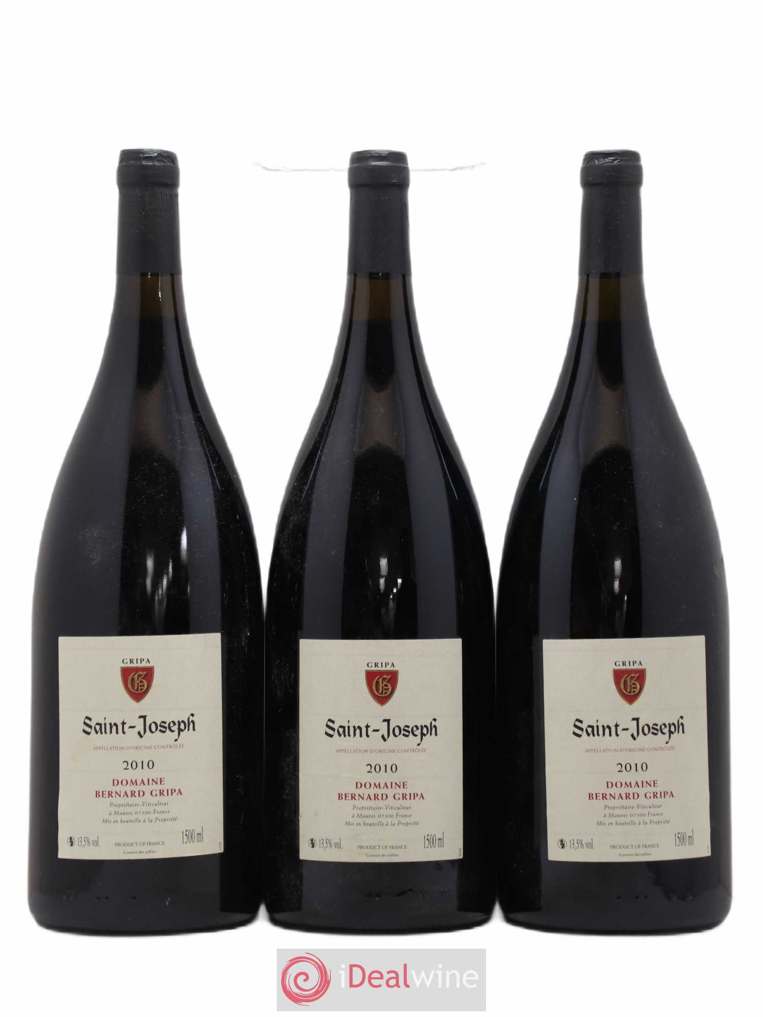 Saint-Joseph Bernard Gripa (Domaine) 2010 - Lot de 3 magnums - 0
