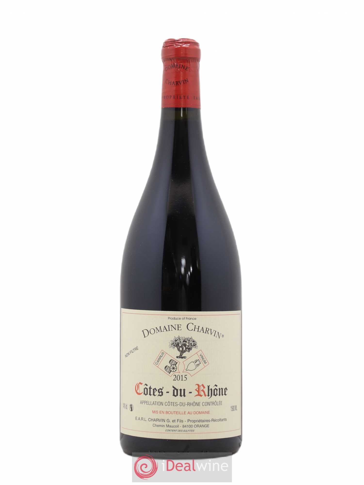 Côtes-du-Rhône Charvin (Domaine) 2015 - Lot de 1 magnum - 0