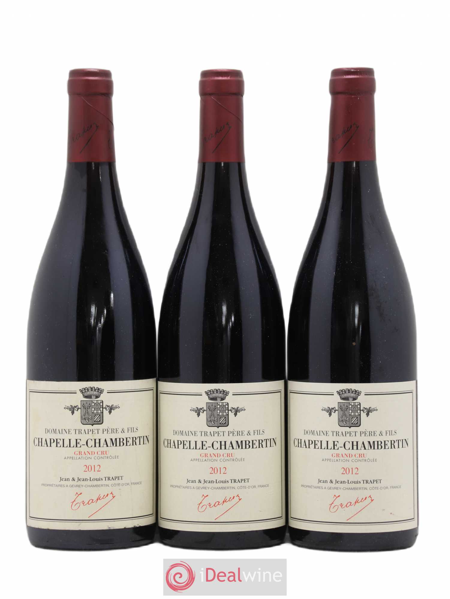 Chapelle-Chambertin Grand Cru Domaine Trapet 2012 - Lot de 3 bouteilles - 0