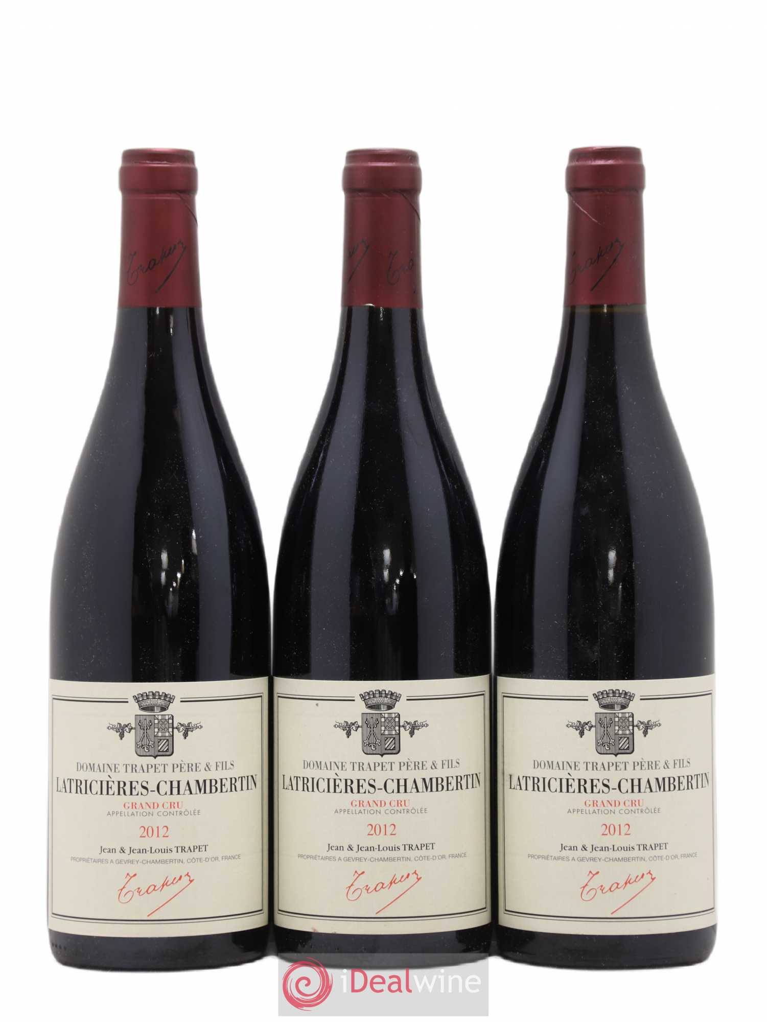 Latricières-Chambertin Grand Cru Domaine Trapet 2012 - Lot de 3 bouteilles - 0