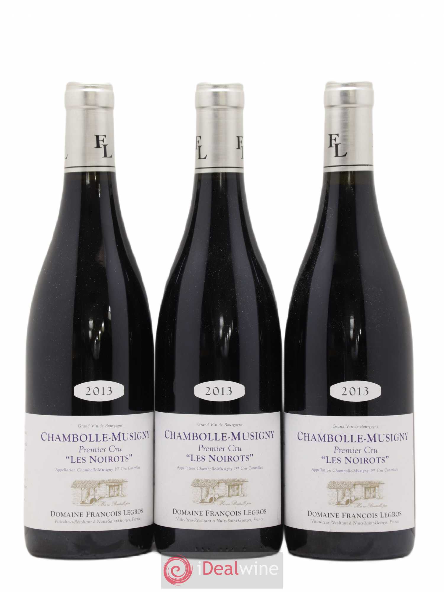 Chambolle-Musigny 1er Cru Les Noirots François Legros 2013 - Lot de 3 bouteilles - 0