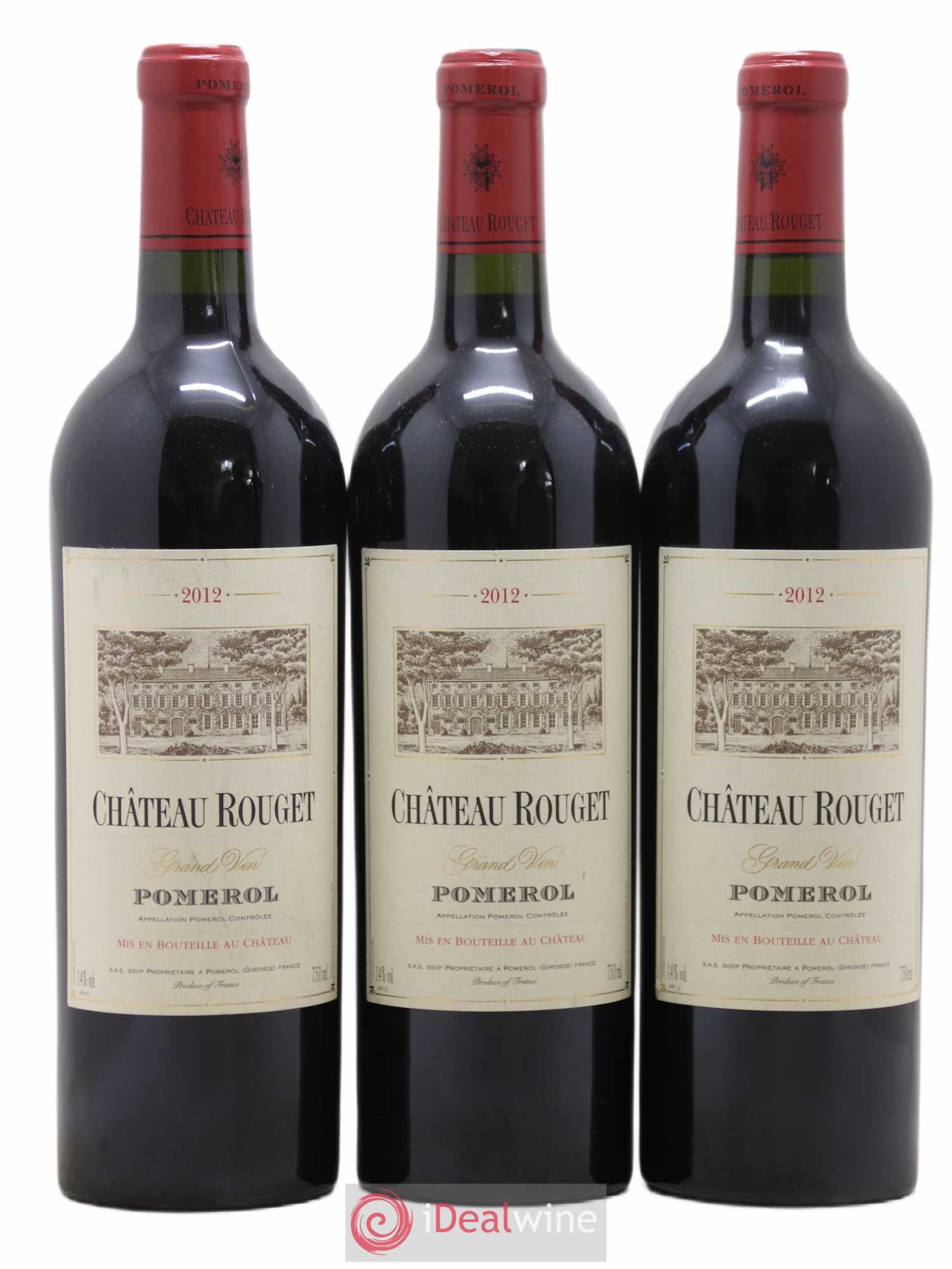 Château Rouget 2012 - Lot of 3 bottles - 0