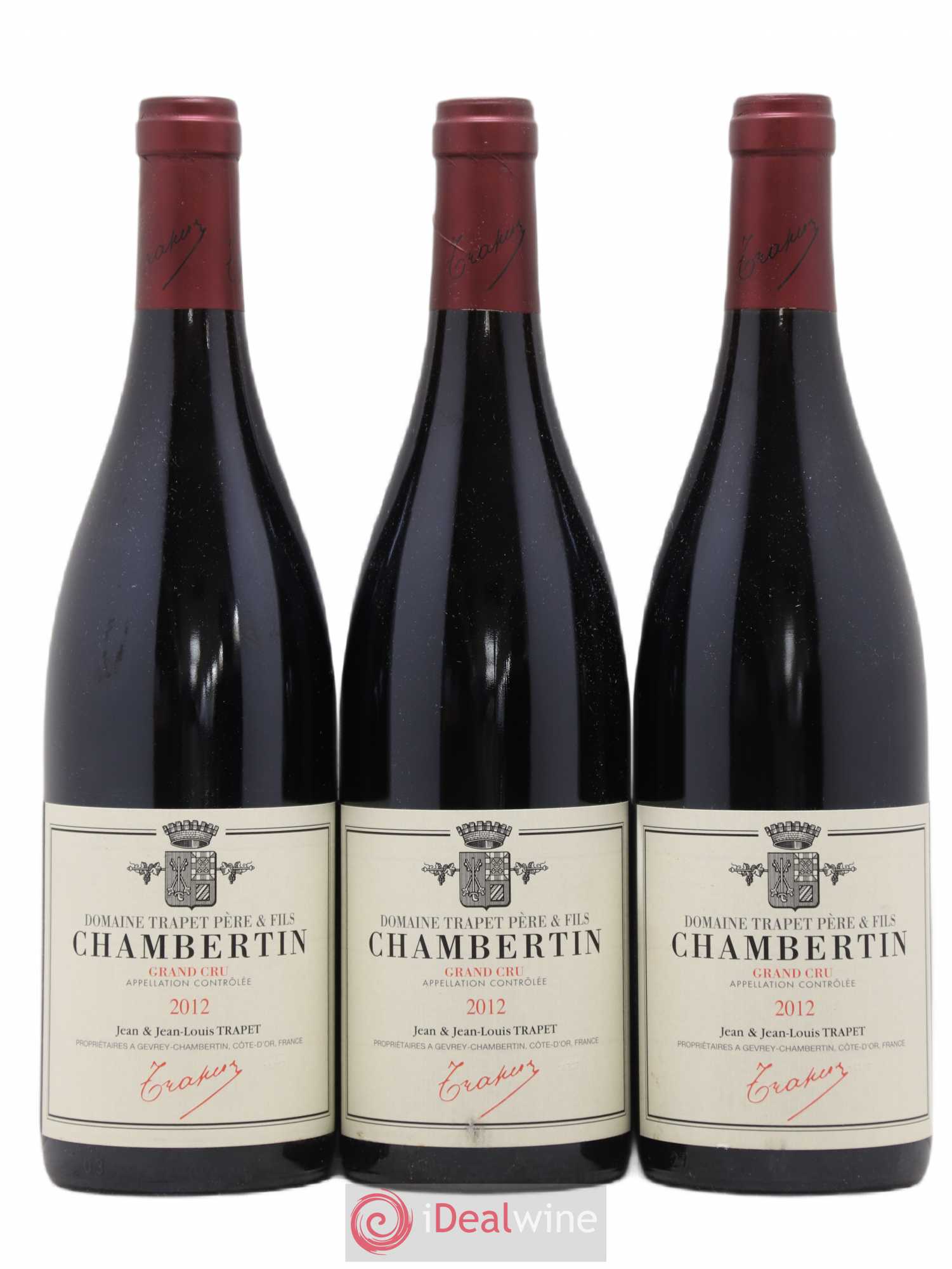 Chambertin Grand Cru Domaine Trapet 2012 - Lot de 3 bouteilles - 0
