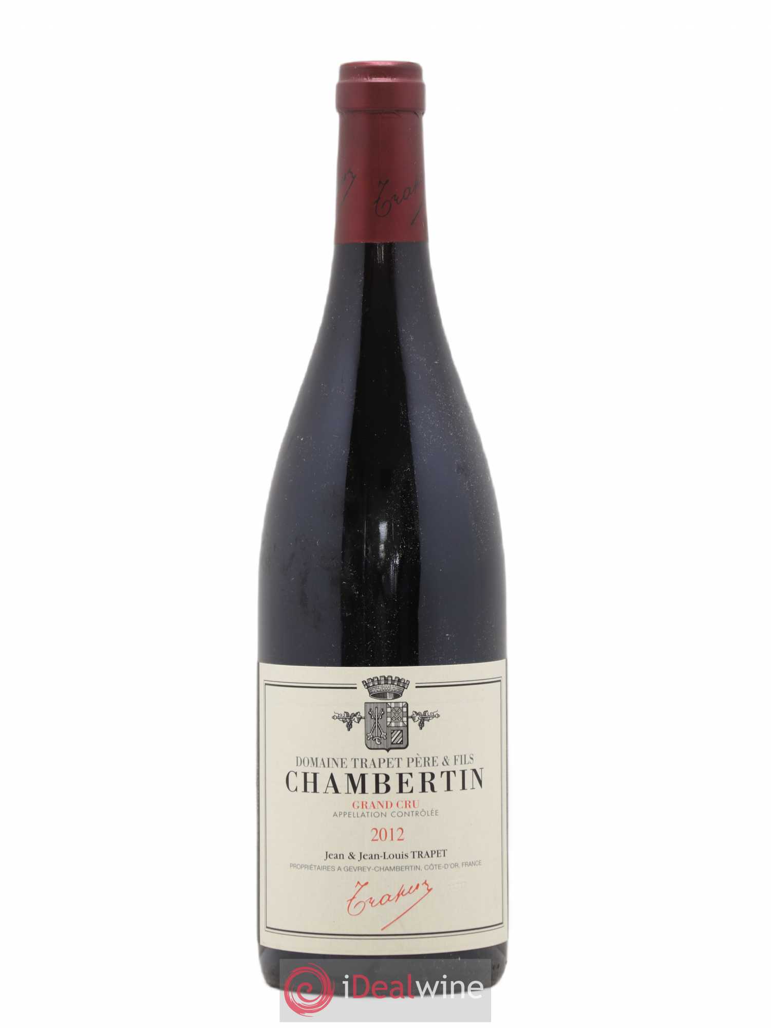 Chambertin Grand Cru Domaine Trapet 2012 - Lot de 1 bouteille - 0
