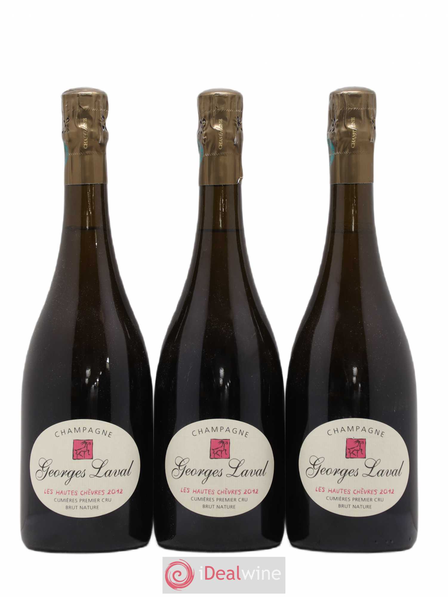 Les Hautes Chèvres 1er Cru Brut Nature Georges Laval 2012 - Lot de 3 bouteilles - 0