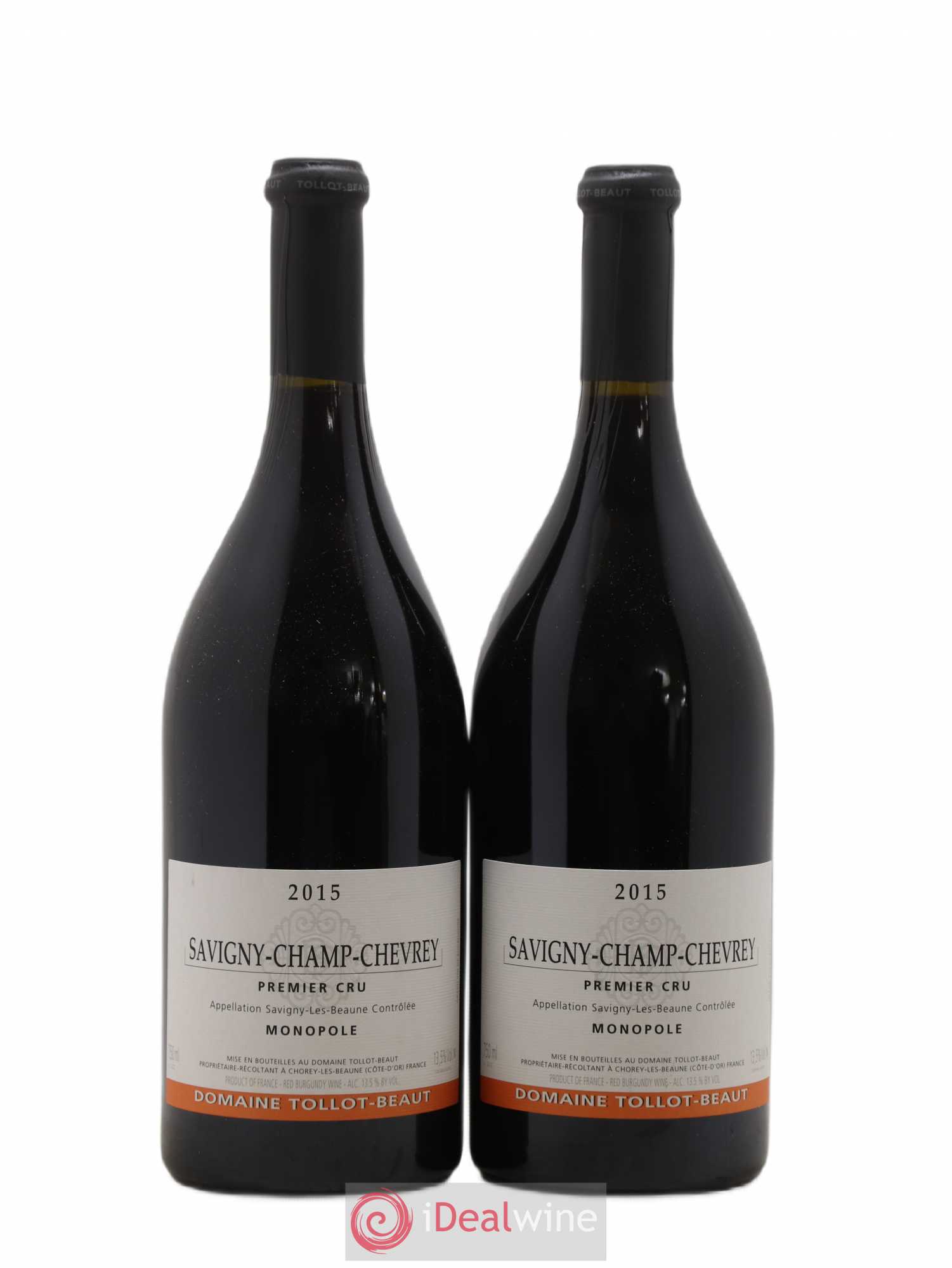 Savigny-lès-Beaune 1er Cru Champ-Chevrey Tollot Beaut (Domaine) 2015 - Lot de 2 bouteilles - 0