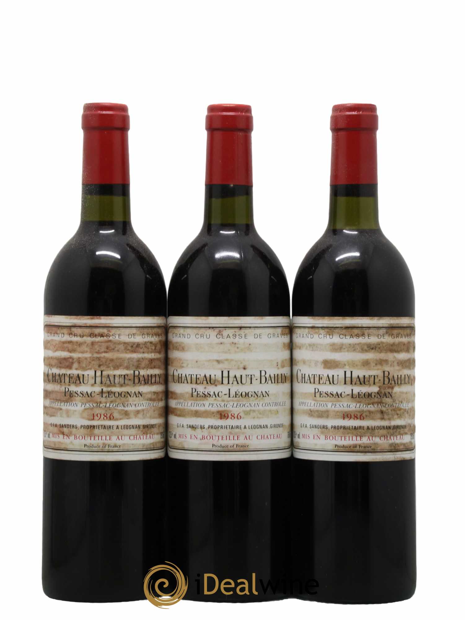 Château Haut-Bailly Cru Classé de Graves 1986 - Lot de 6 bouteilles - 1