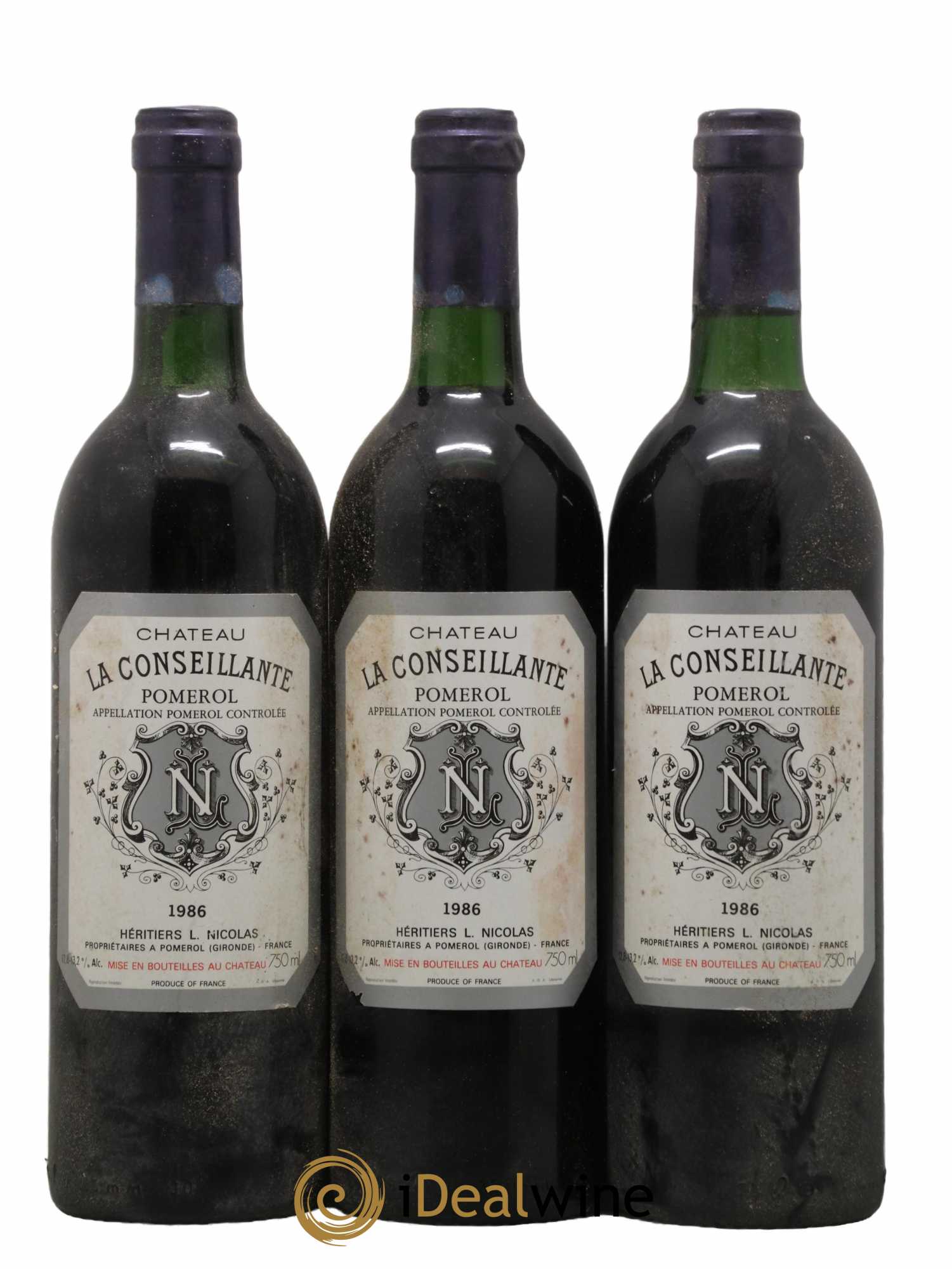 Château la Conseillante 1986 - Lot de 3 bouteilles - 0