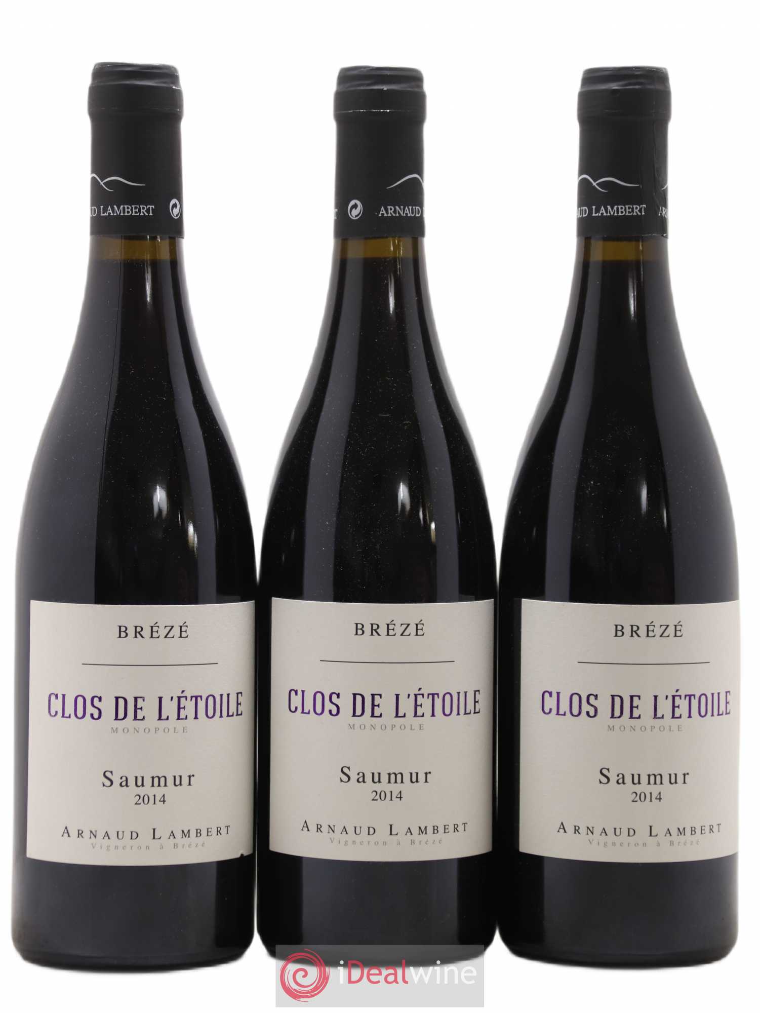 Saumur Clos de l'Etoile Arnaud Lambert 2014 - Lot de 3 bouteilles - 0