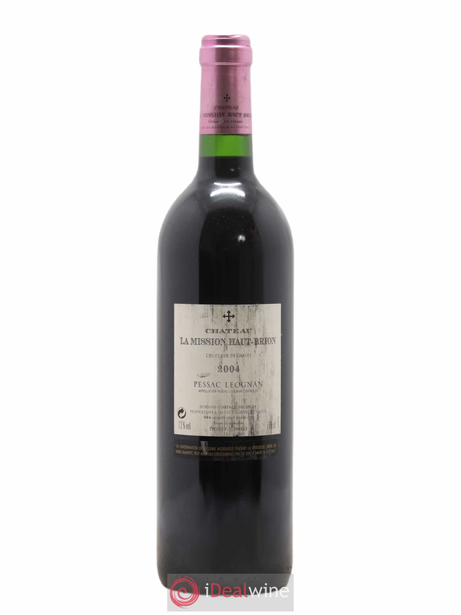 Château la Mission Haut-Brion Cru Classé de Graves 2004 - Lot de 1 bouteille - 1