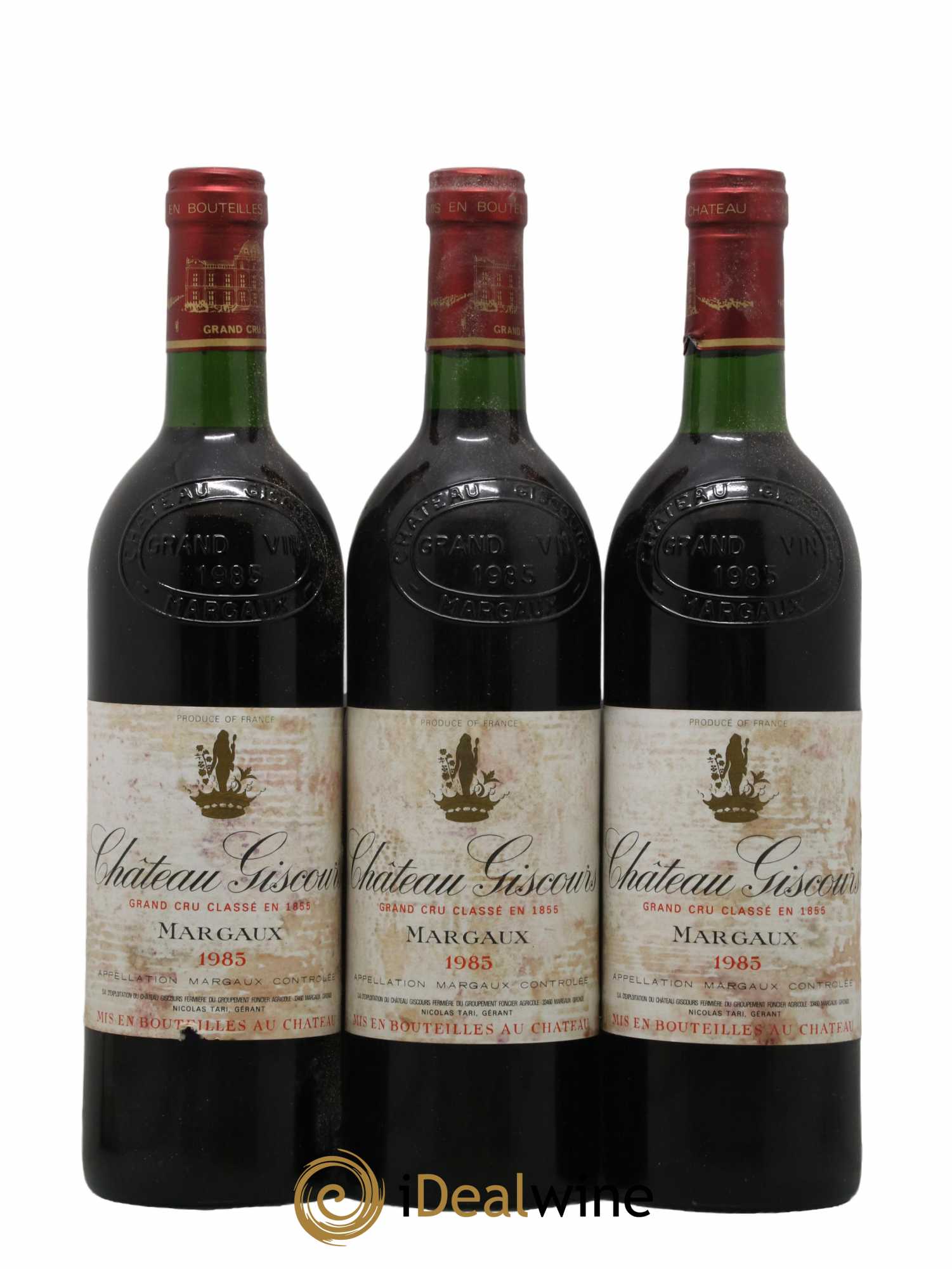 Château Giscours 3ème Grand Cru Classé 1985 - Lot de 3 bouteilles - 0