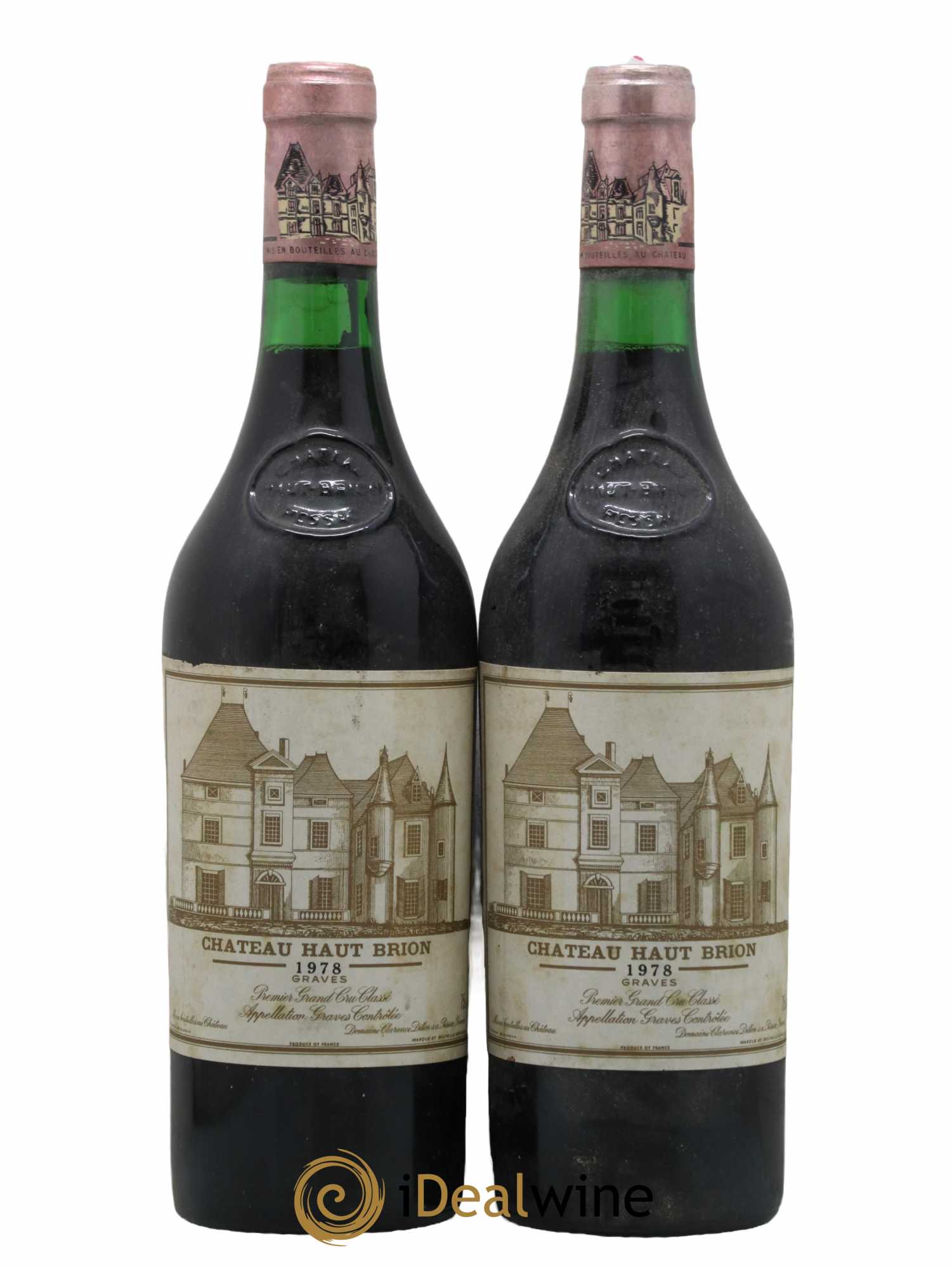 Château Haut Brion 1er Grand Cru Classé 1978 - Lot de 2 bouteilles - 0