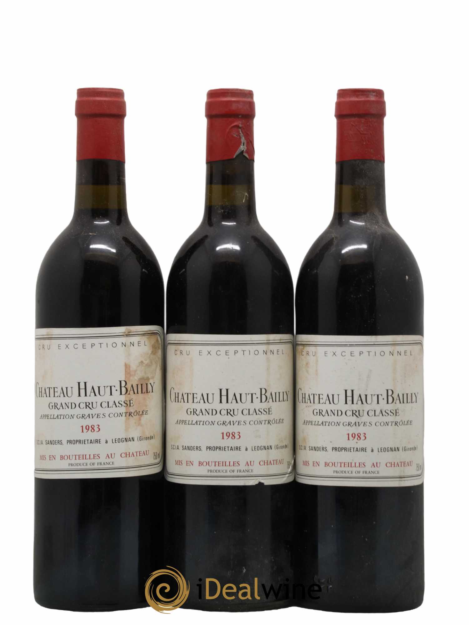 Château Haut-Bailly Cru Classé de Graves 1983 - Lot de 6 bouteilles - 1