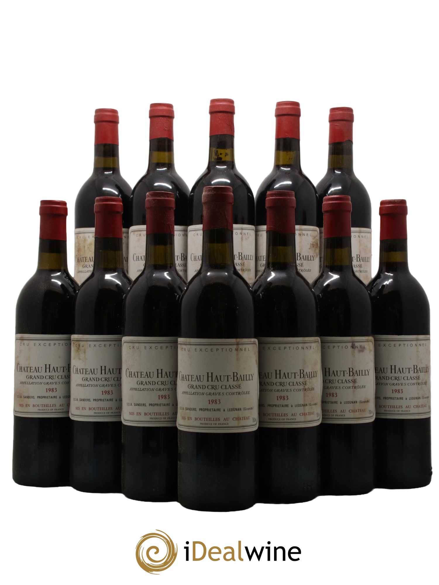 Château Haut-Bailly Cru Classé de Graves 1983 - Lot de 12 bouteilles - 0