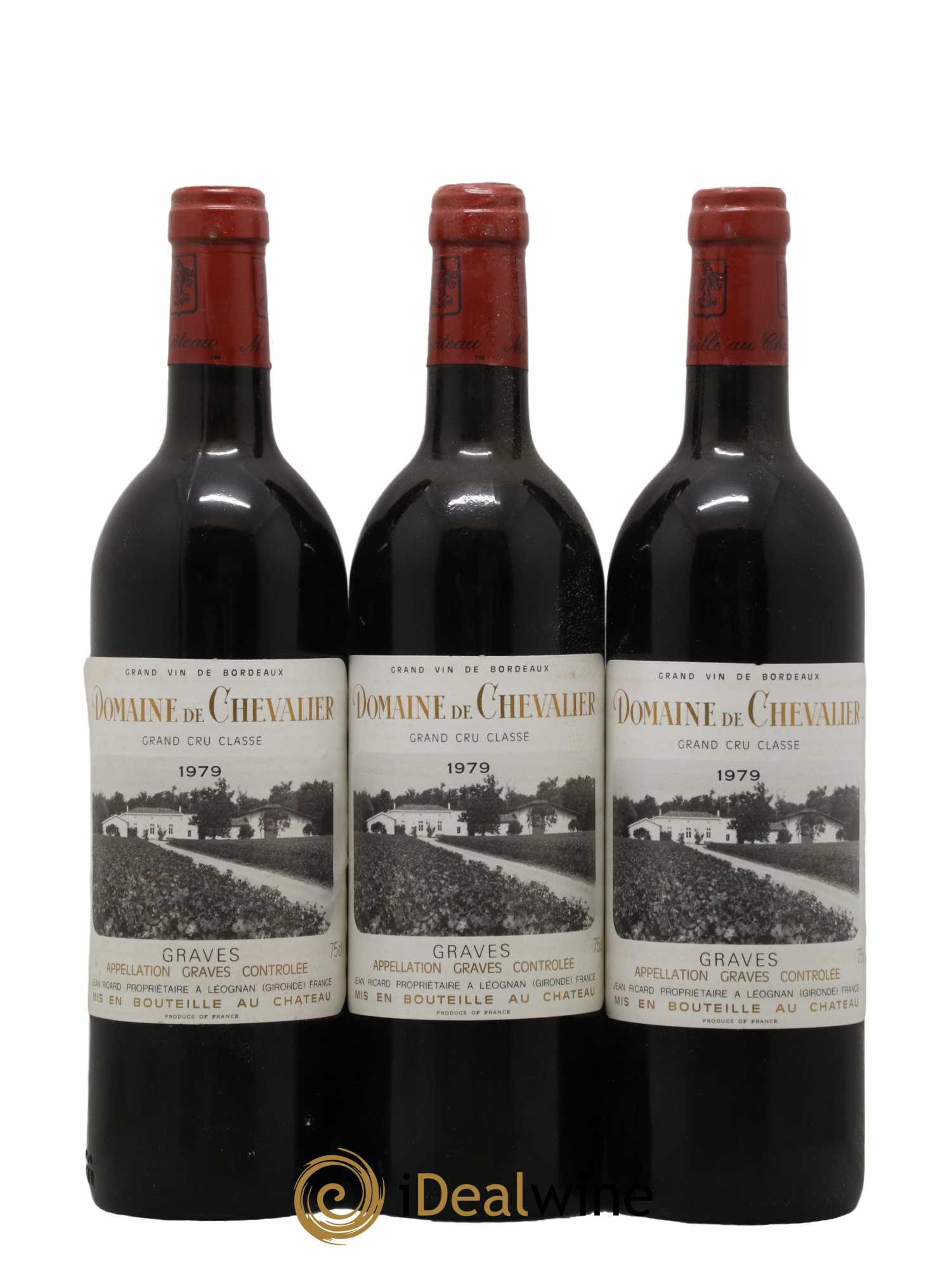 Domaine de Chevalier Cru Classé de Graves 1979 - Lot de 3 bouteilles - 0