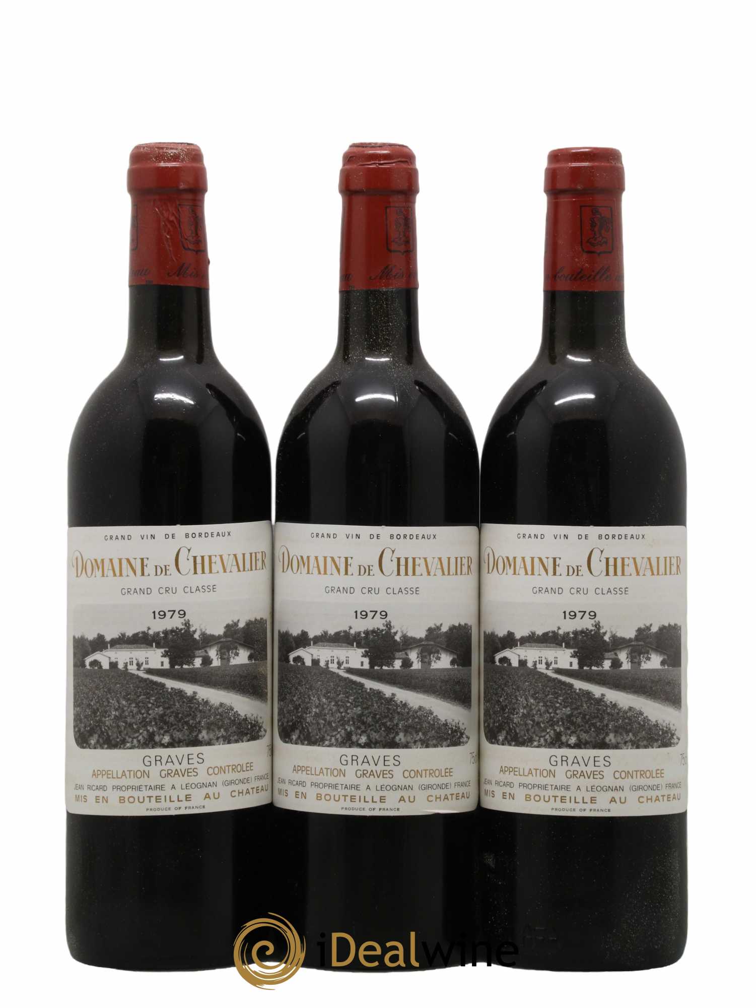 Domaine de Chevalier Cru Classé de Graves 1979 - Lot de 3 bouteilles - 0