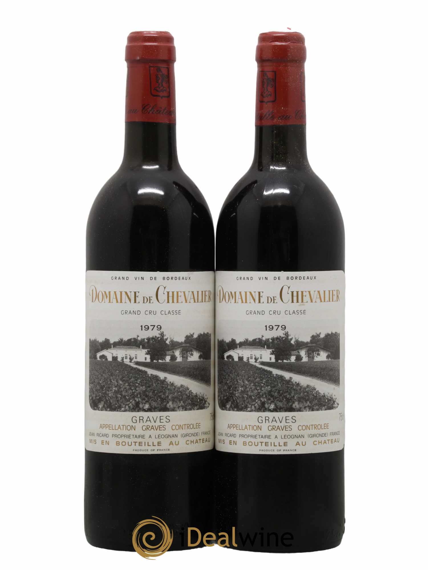Domaine de Chevalier Cru Classé de Graves 1979 - Lot de 2 bouteilles - 0