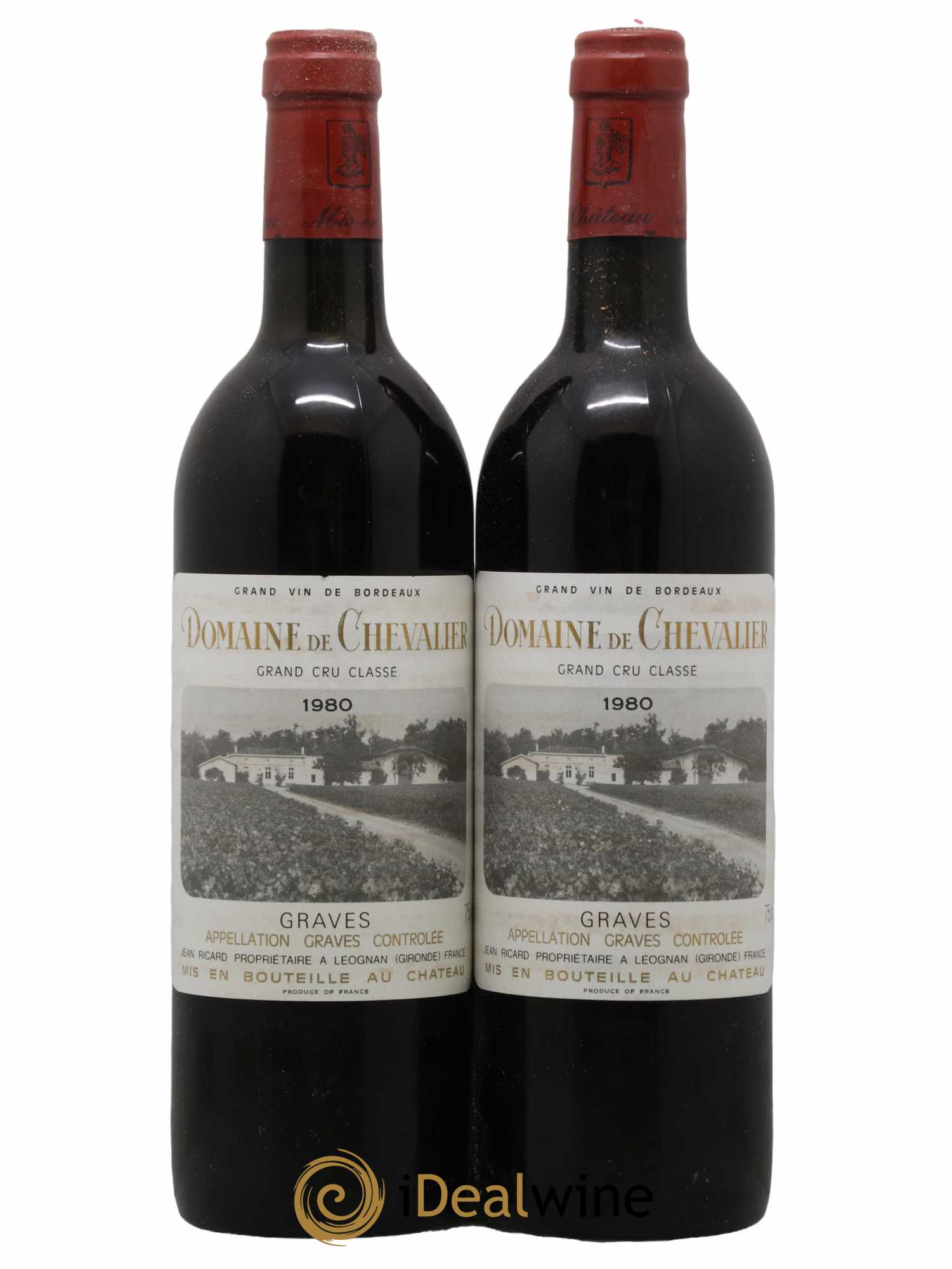 Domaine de Chevalier Cru Classé de Graves 1980 - Lot de 2 bouteilles - 0
