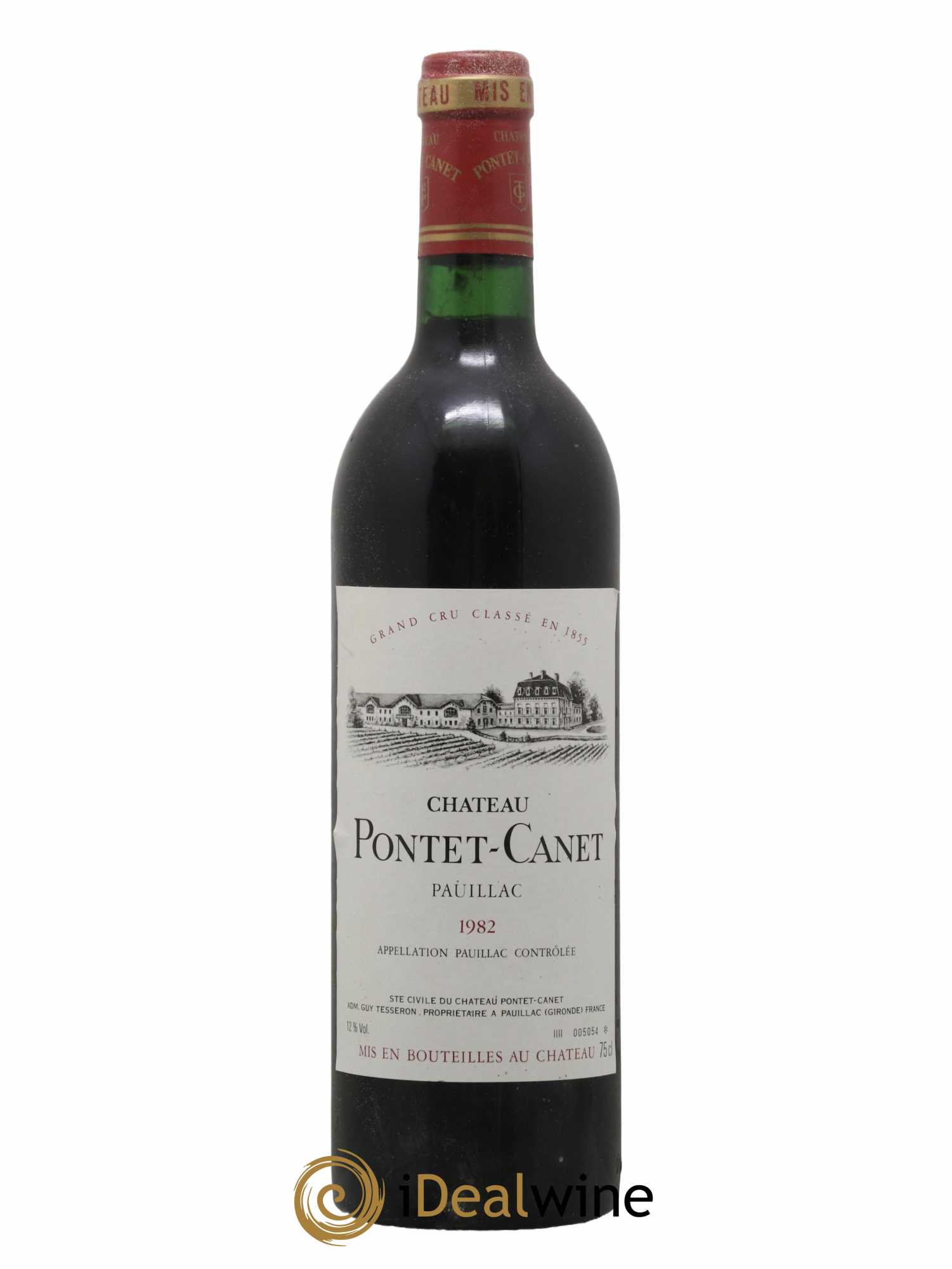 Château Pontet Canet 5ème Grand Cru Classé 1982 - Lot de 1 bouteille - 0