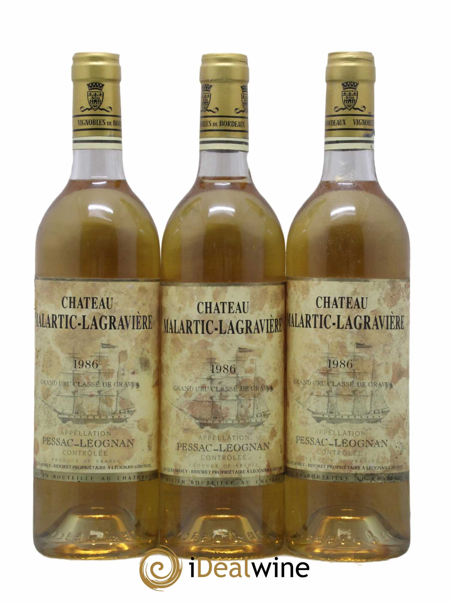Château Malartic-Lagravière Cru Classé de Graves 1986 - Lotto di 12 bottiglie - 1