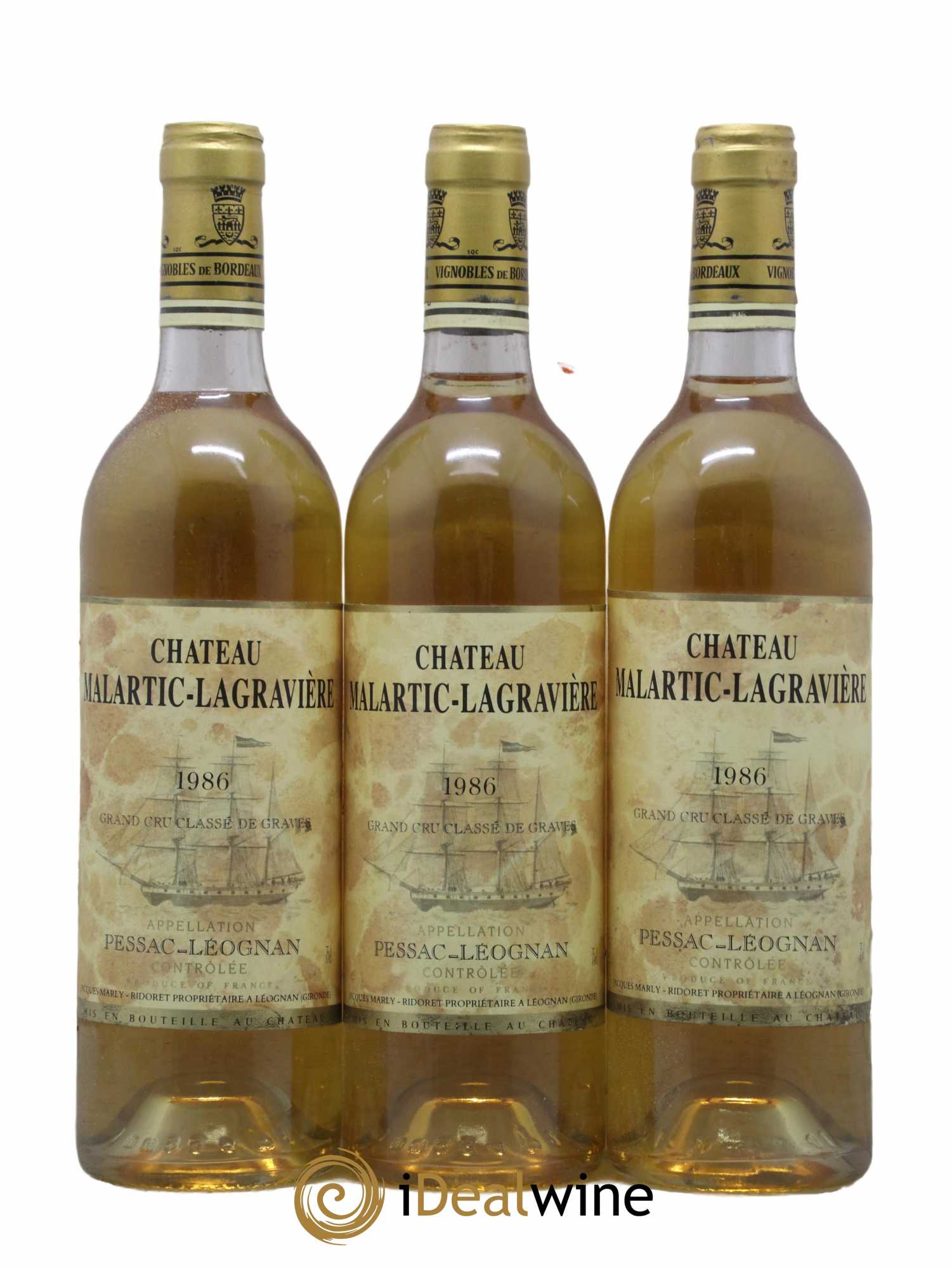 Château Malartic-Lagravière Cru Classé de Graves 1986 - Lotto di 12 bottiglie - 2
