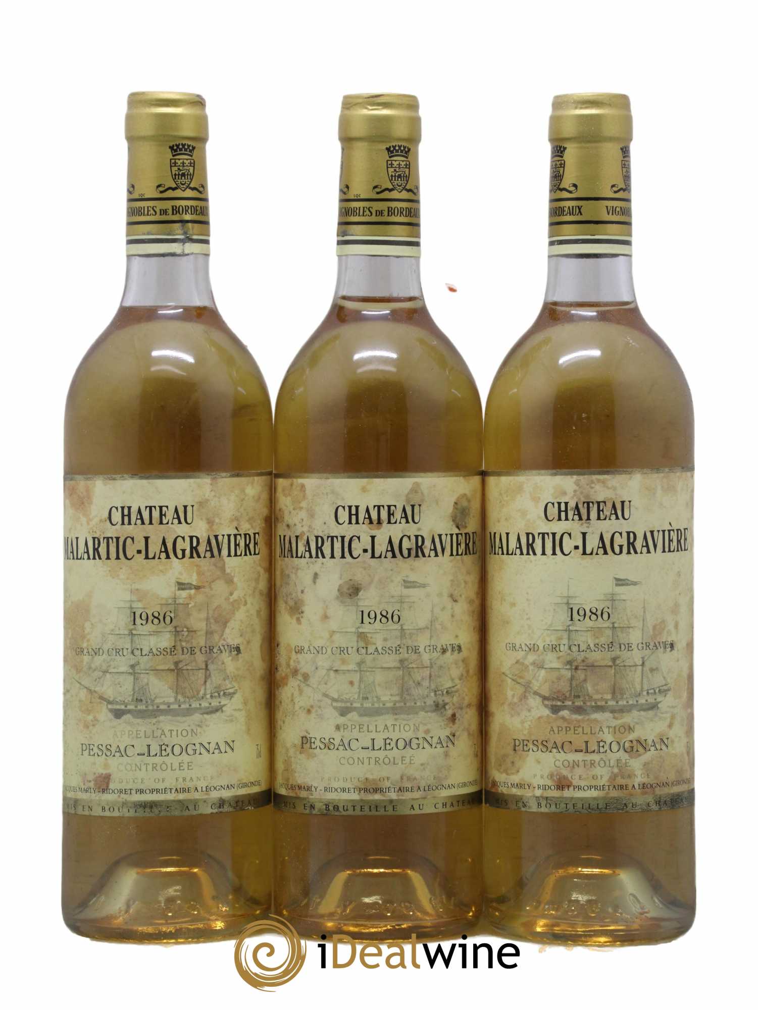 Château Malartic-Lagravière Cru Classé de Graves 1986 - Lotto di 12 bottiglie - 3