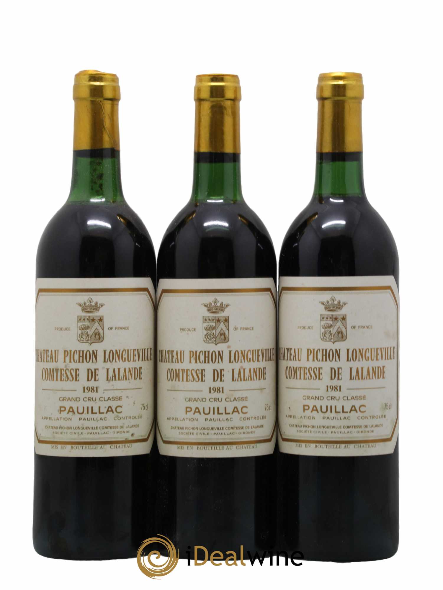 Château Pichon Longueville Comtesse de Lalande 2ème Grand Cru Classé 1981 - Lot de 12 bouteilles - 1