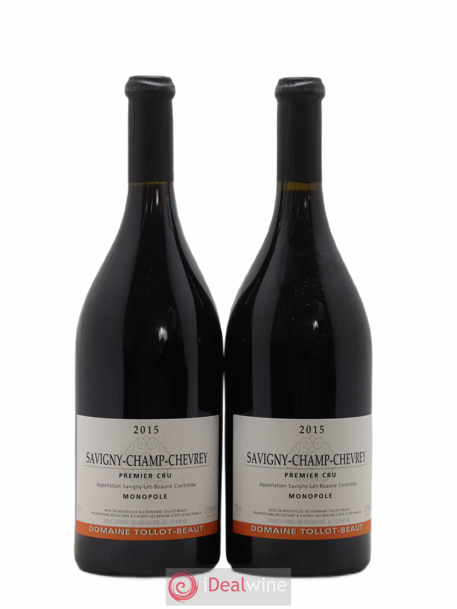 Savigny-lès-Beaune 1er Cru Champ-Chevrey Tollot Beaut (Domaine) 2015 - Lot de 2 bouteilles - 0