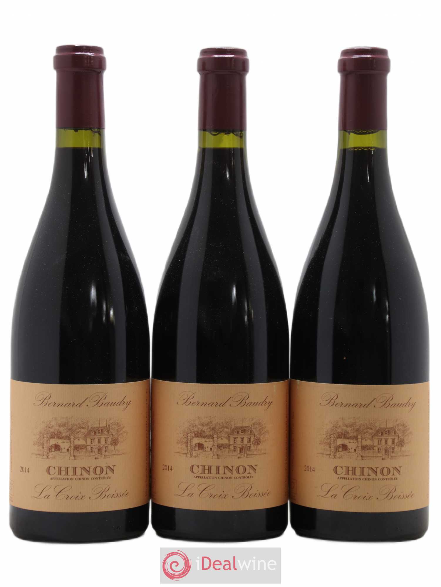 Chinon La Croix Boissée Bernard Baudry 2014 - Lot de 3 bouteilles - 0