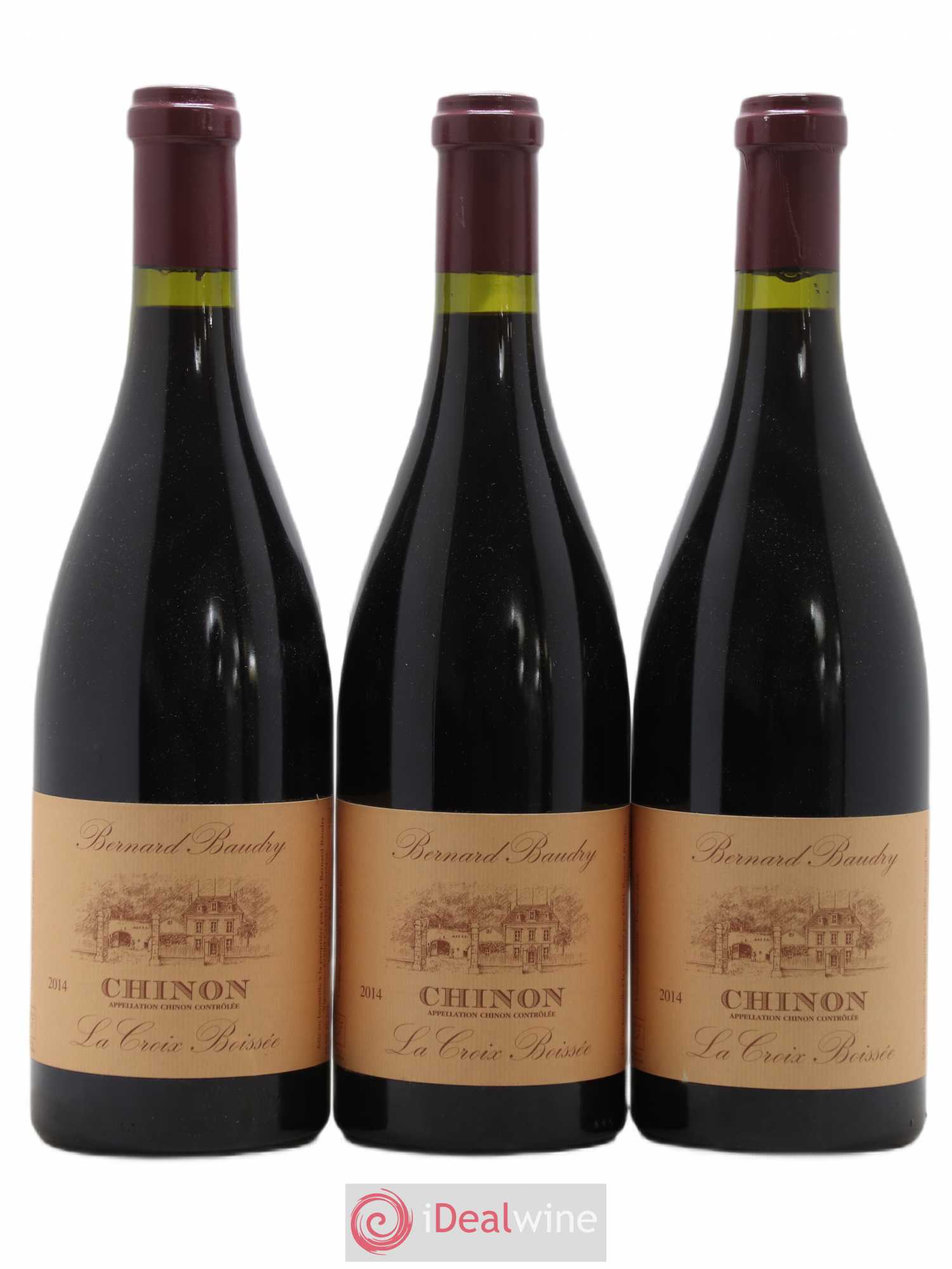 Chinon La Croix Boissée Bernard Baudry 2014 - Lot de 3 bouteilles - 0