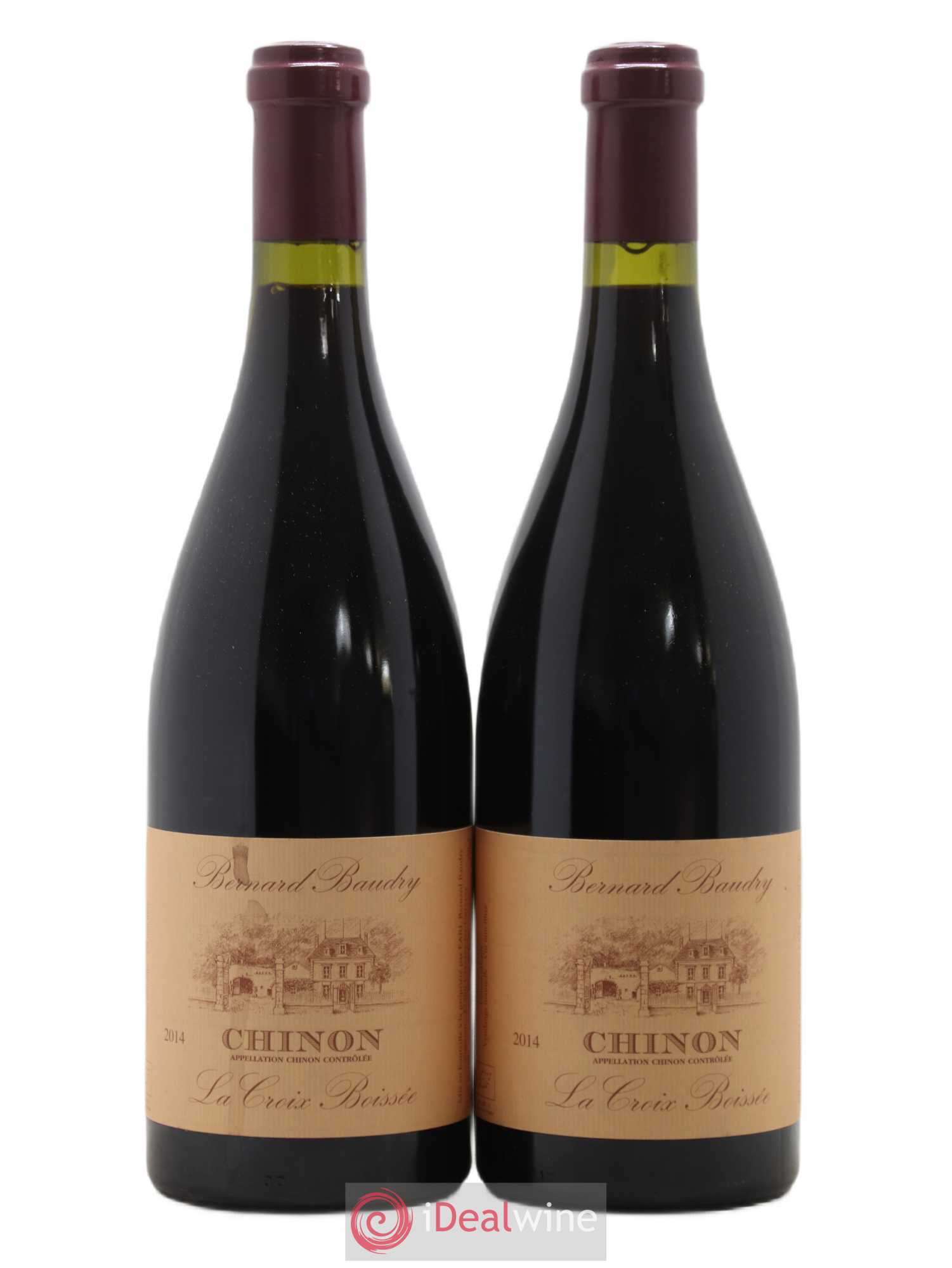 Chinon La Croix Boissée Bernard Baudry 2014 - Lot de 2 bouteilles - 0