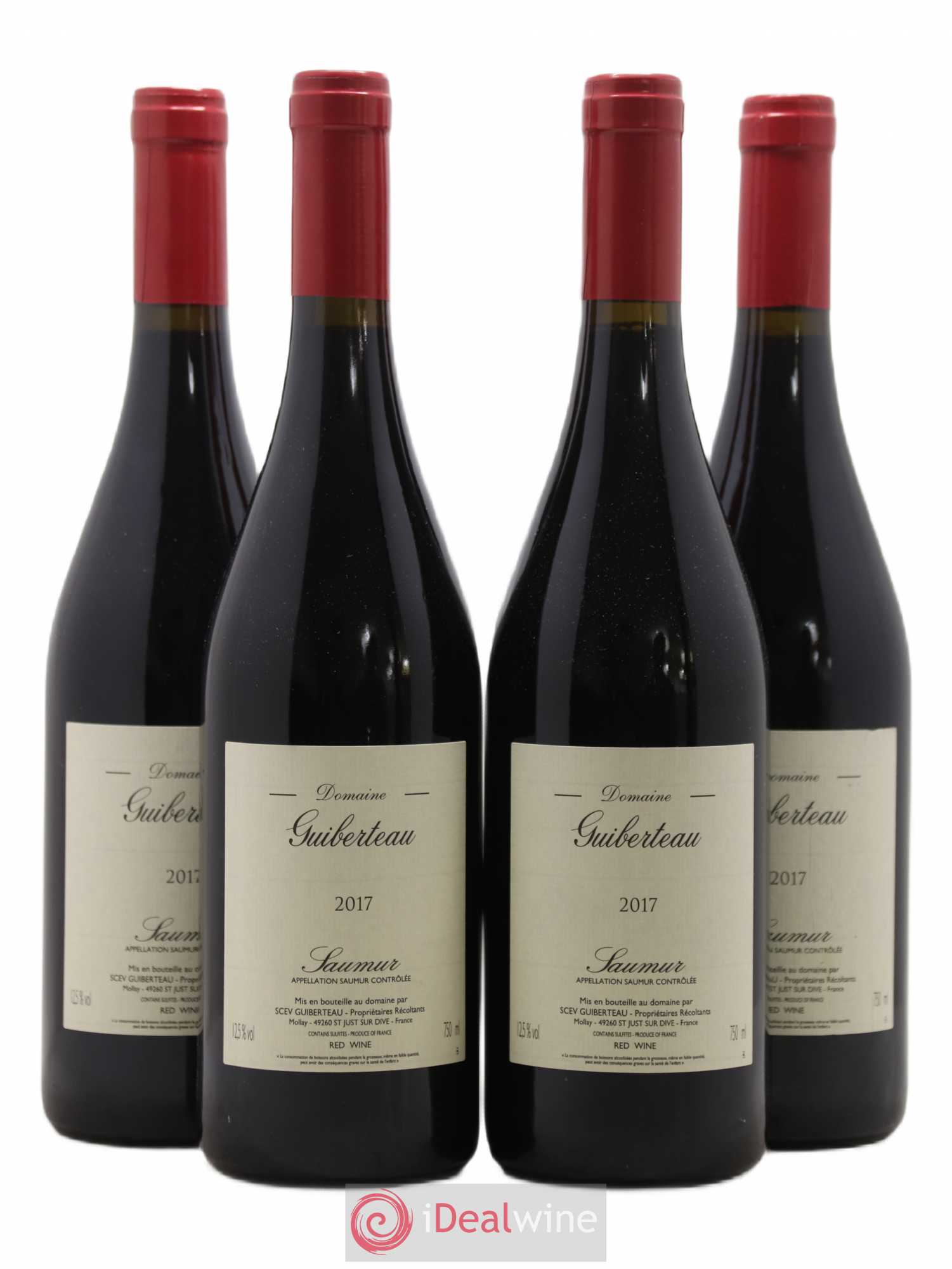 Saumur Domaine Guiberteau 2017 - Lot de 4 bouteilles - 0