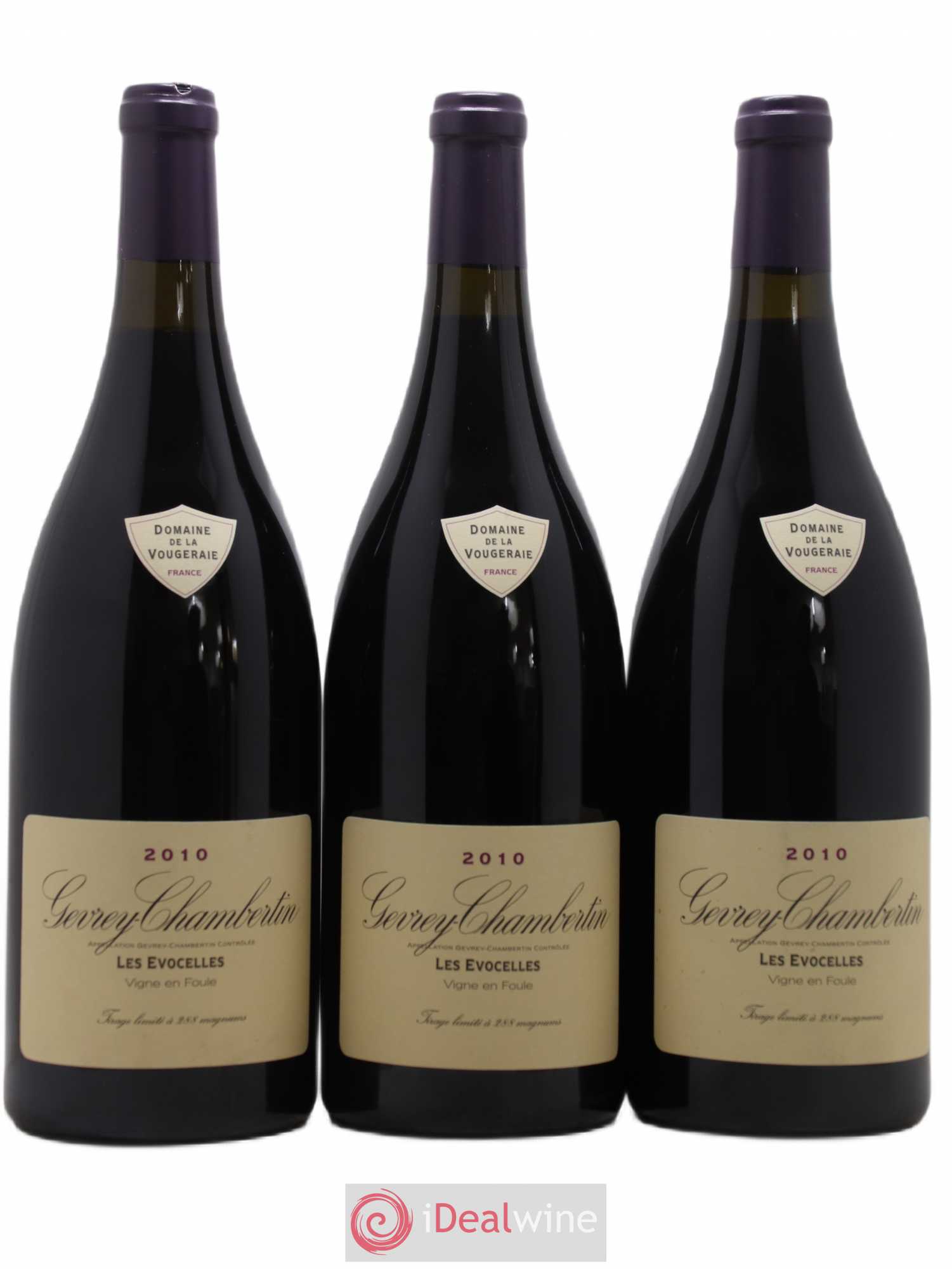 Gevrey-Chambertin Les Evocelles La Vougeraie 2010 - Posten von 3 Magnum - 0