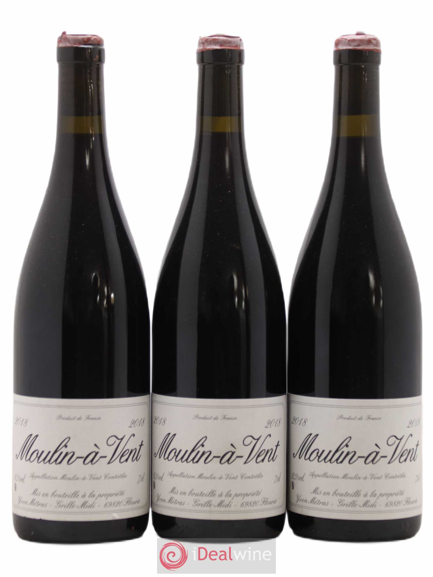Moulin-à-Vent Yvon Métras 2018 - Lot de 3 bouteilles - 0
