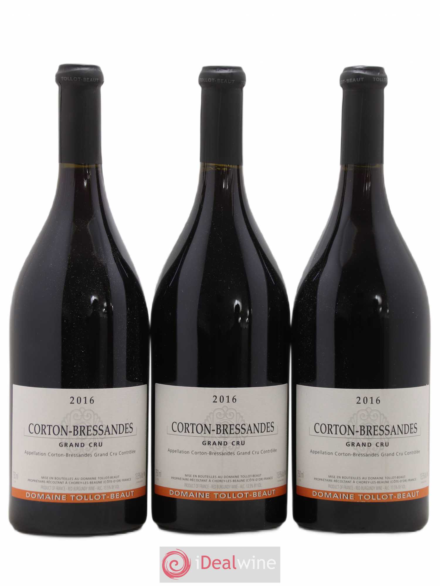 Corton-Bressandes Grand Cru Tollot Beaut (Domaine) 2016 - Lot de 3 bouteilles - 0