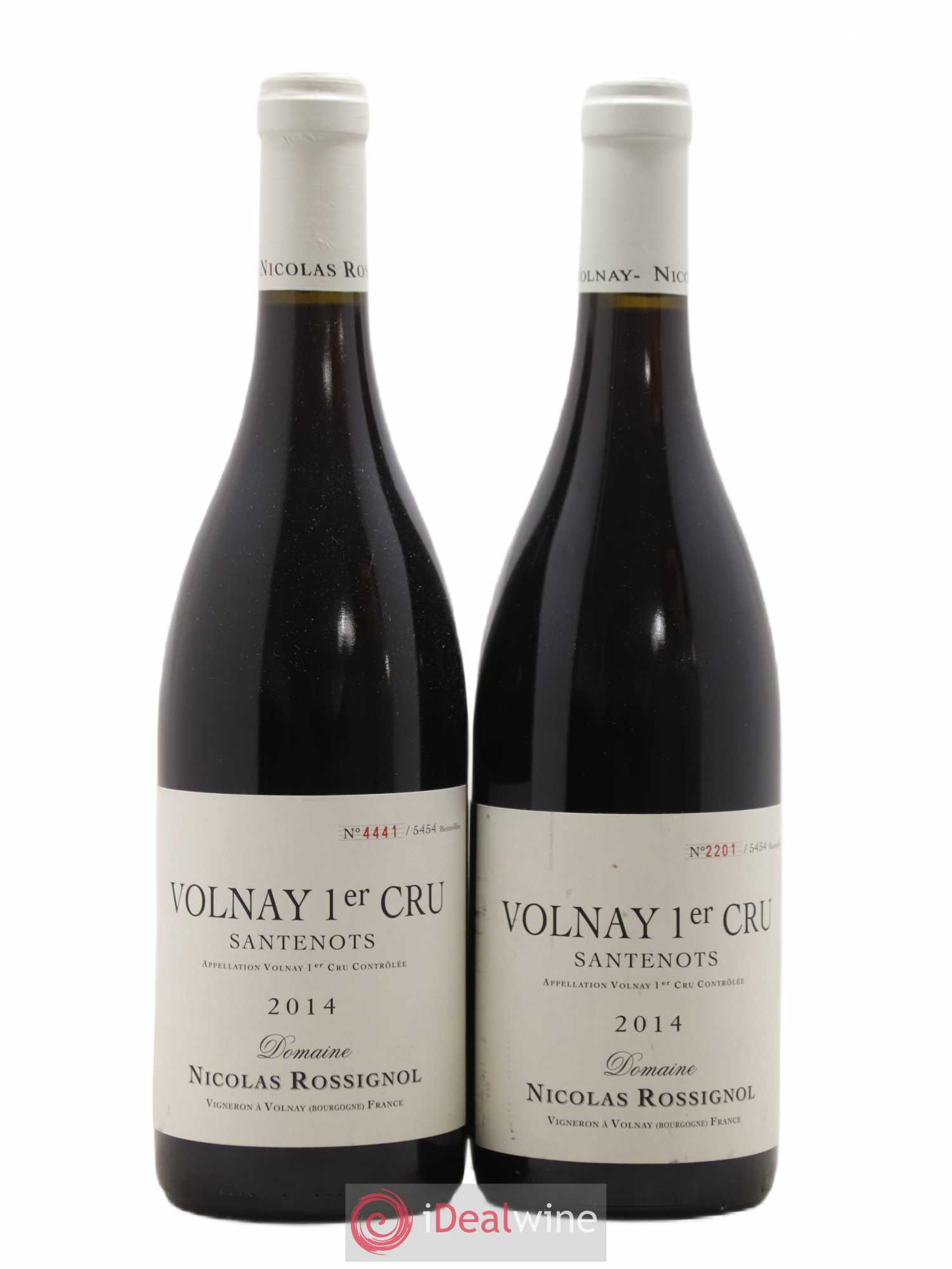 Volnay 1er Cru Santenots Nicolas Rossignol 2014 - Lot de 2 bouteilles - 0