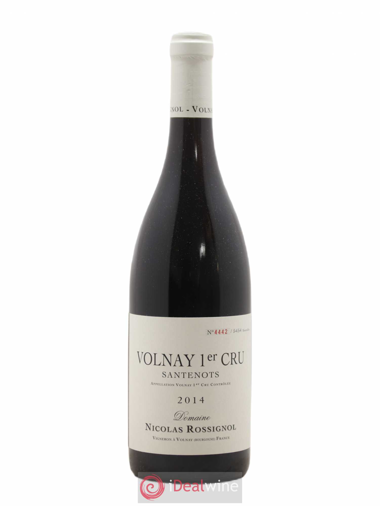 Volnay 1er Cru Santenots Nicolas Rossignol 2014 - Lot de 1 bouteille - 0